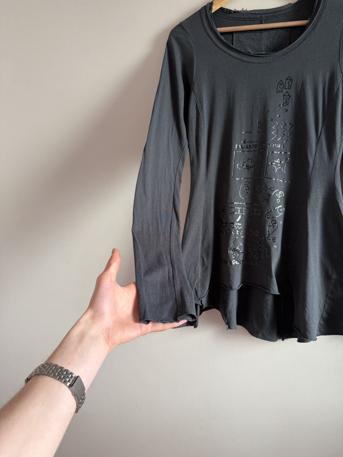 Rundholz Rundholz Asymmetric Gothic Longsleeve Raw Hem Size S / US 4 / IT 40 - 3 Thumbnail