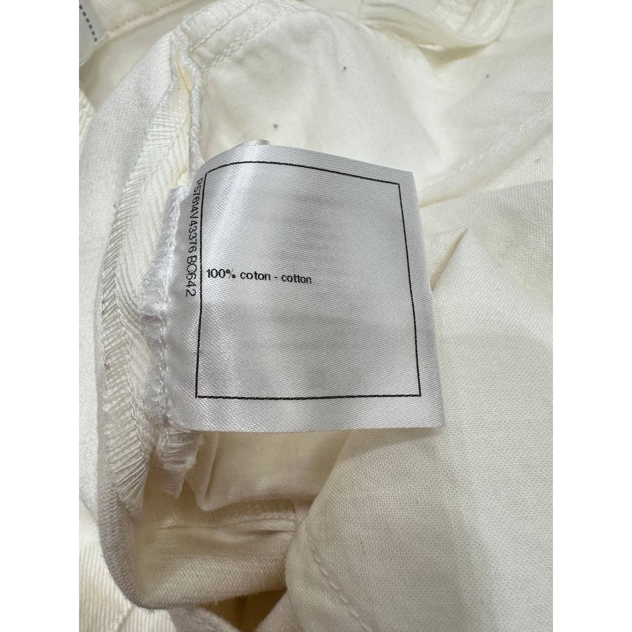Chanel Elegant Chanel White Cotton Globalization Pants - Size 38 Size 27" / US 4 / IT 40 - 5 Thumbnail