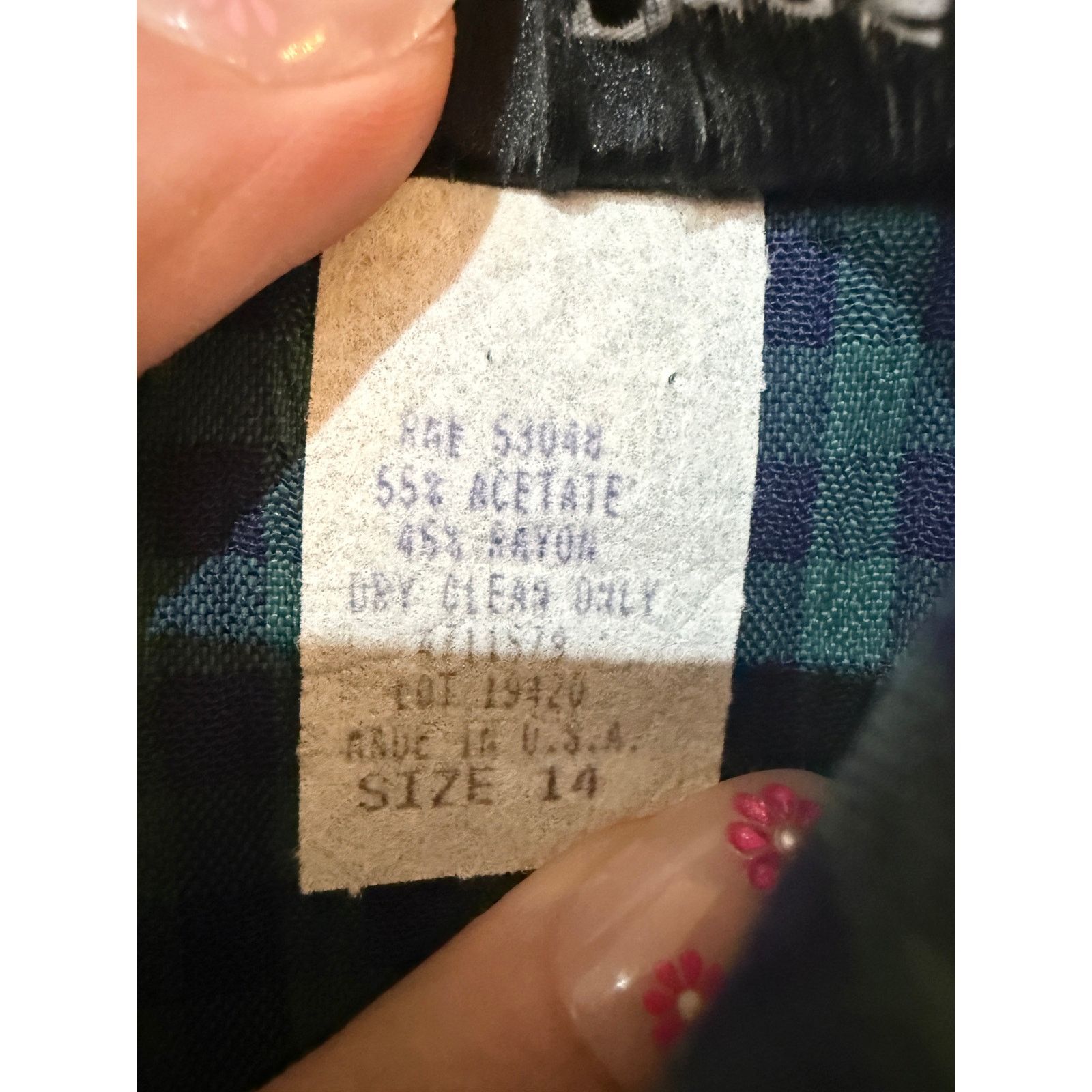Other Vintage 90s Dark Academia Collared Plaid Midi Dress size 14 Size XL / US 12-14 / IT 48-50 - 8 Thumbnail