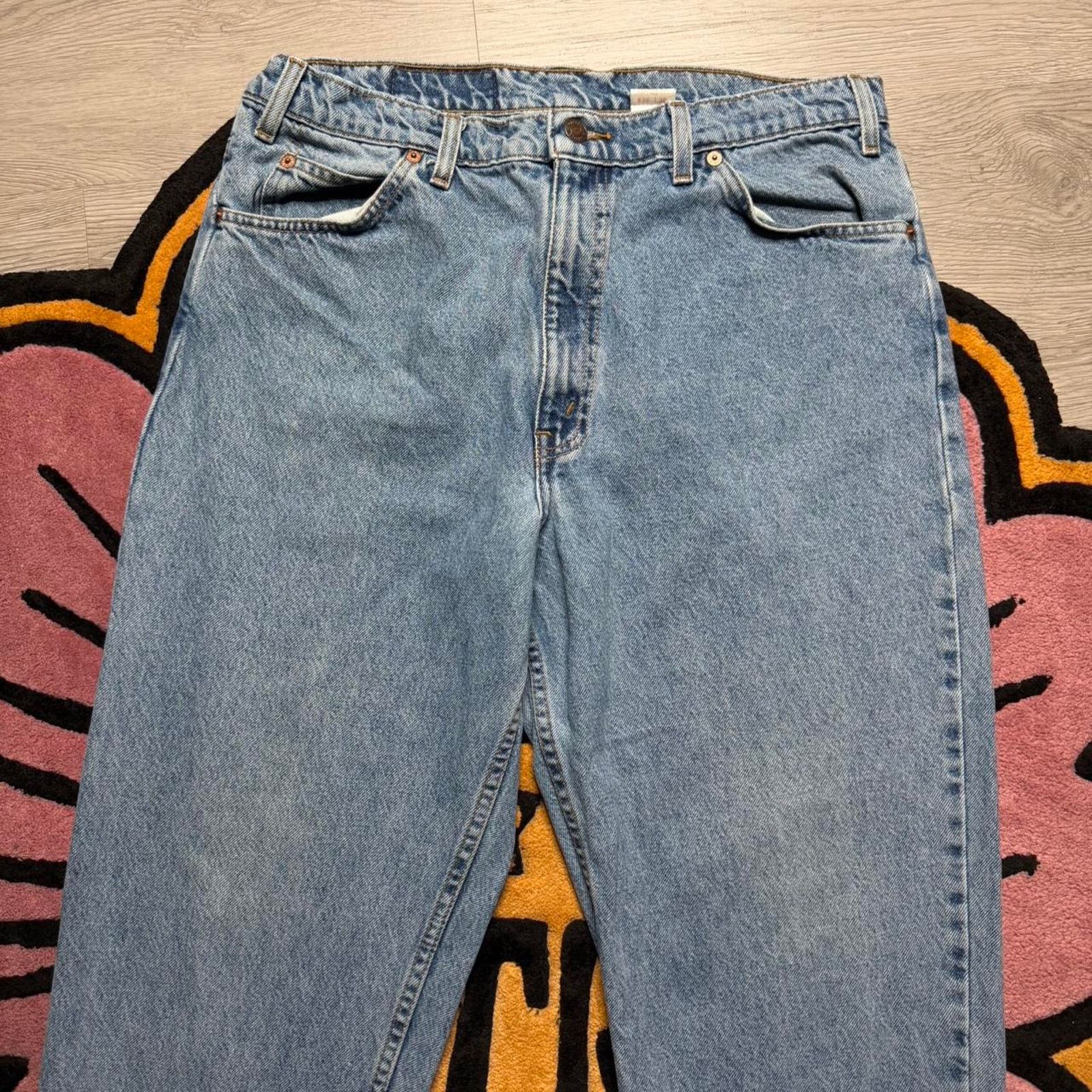 Levi's Vintage 90’s Levi’s 550 Relaxed Fit Tapered Leg Jeans 36x28 Size US 36 / EU 52 - 2 Thumbnail