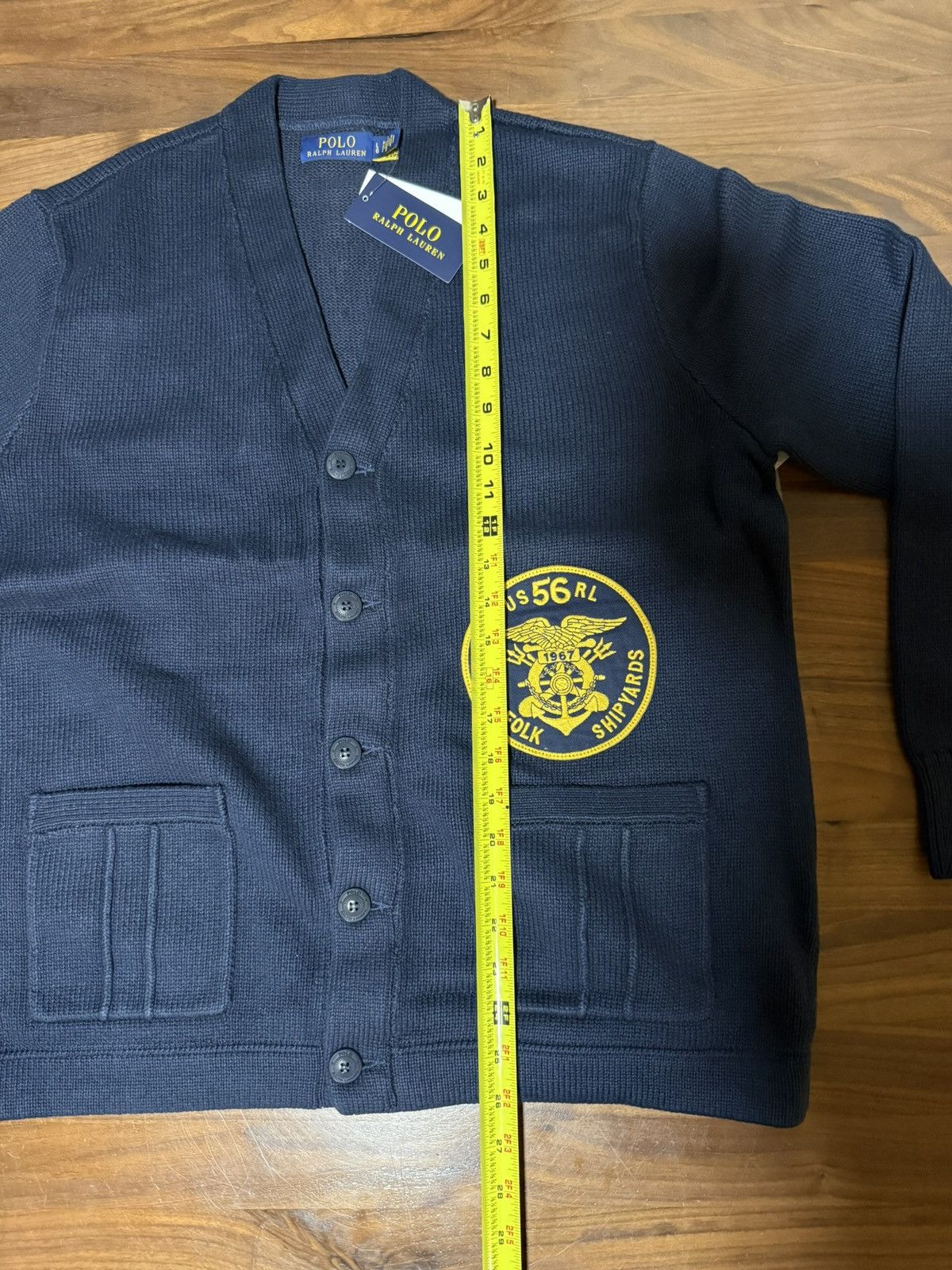 Polo Ralph Lauren POLO RALPH LAUREN Nautical-Inspired Cardigan Navy Sweater Size US L / EU 52-54 / 3 - 9 Thumbnail