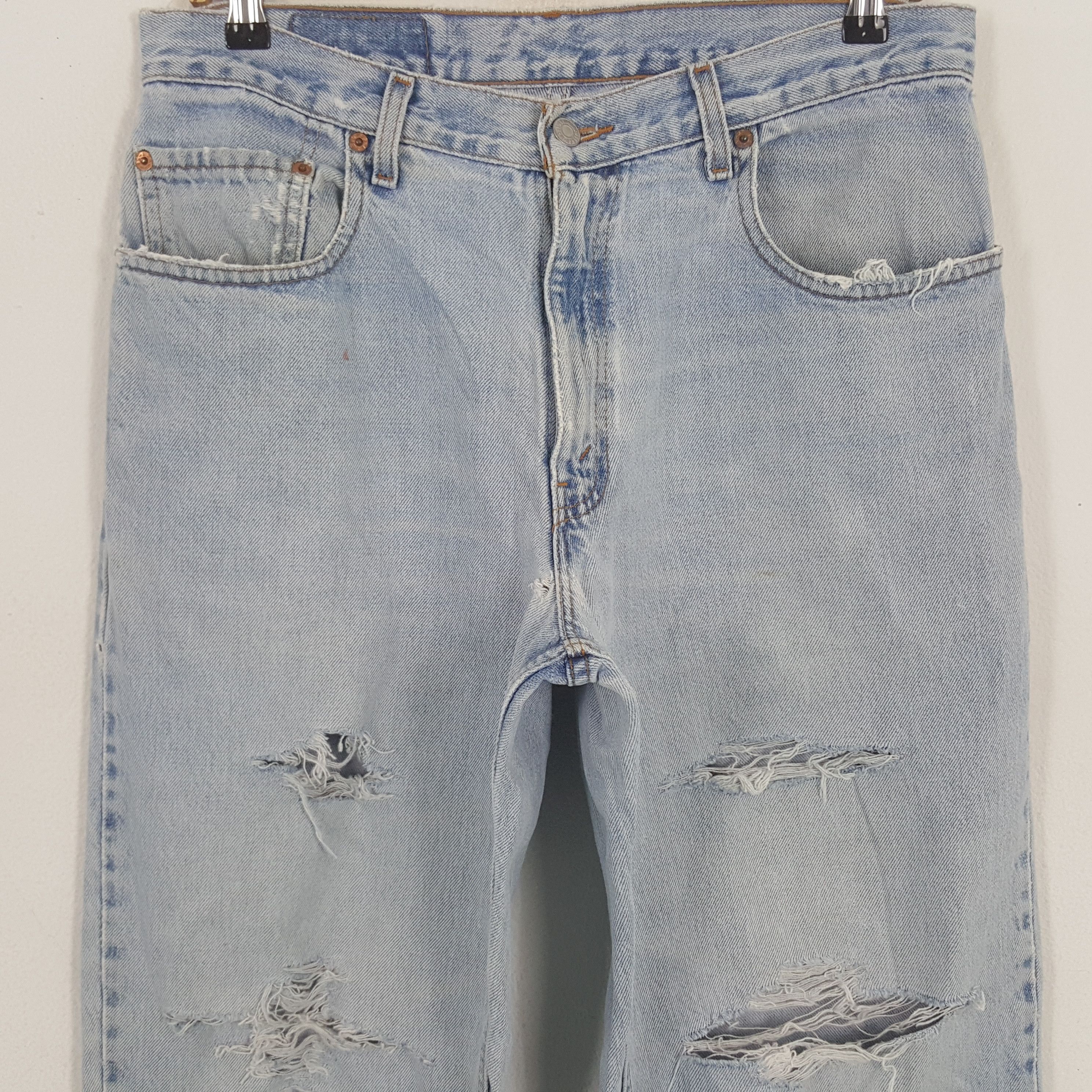 Levi's × Vintage Vintage Levi's 560 American Distressed Style Denim Jeans Size US 32 / EU 48 - 2 Thumbnail