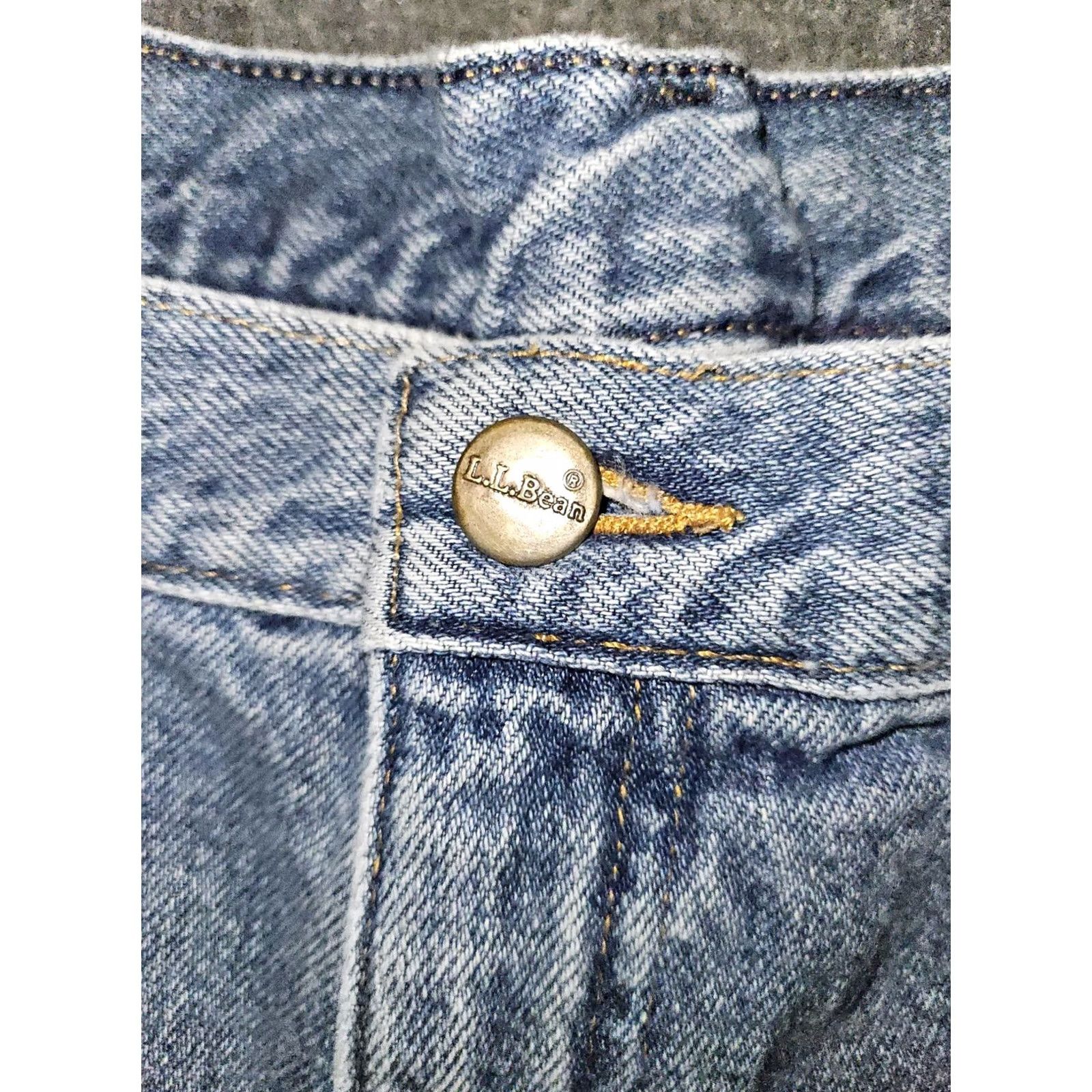 Vintage VINTAGE L.L. Bean Double L Fleece Lined Jeans Women's 20W Relaxed Fit Outdoors Blue 90s Size 42" / US 20 - 7 Thumbnail