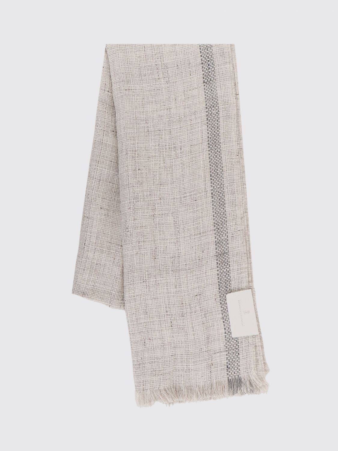 Brunello Cucinelli Brunello Cucinelli Scarf Men Grey Size ONE SIZE - 1 Thumbnail
