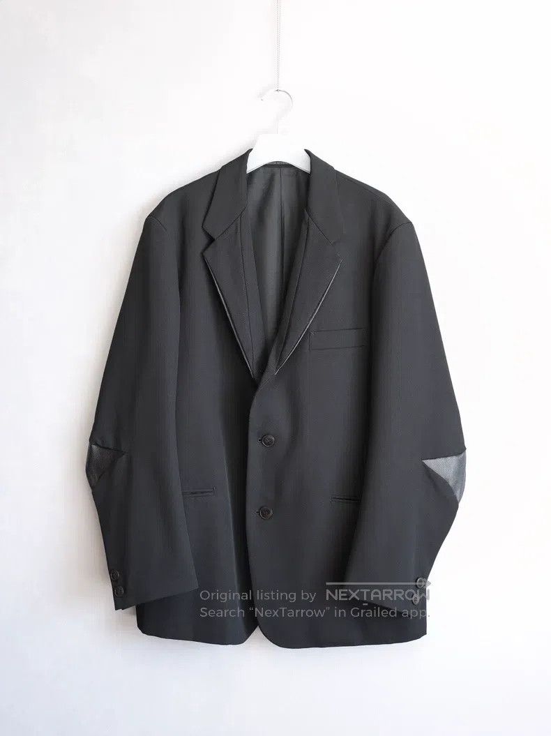 Yohji Yamamoto Yohji Yamamoto Elbow Patch Leather Jacket Size US S / EU 44-46 / 1 - 2 Thumbnail