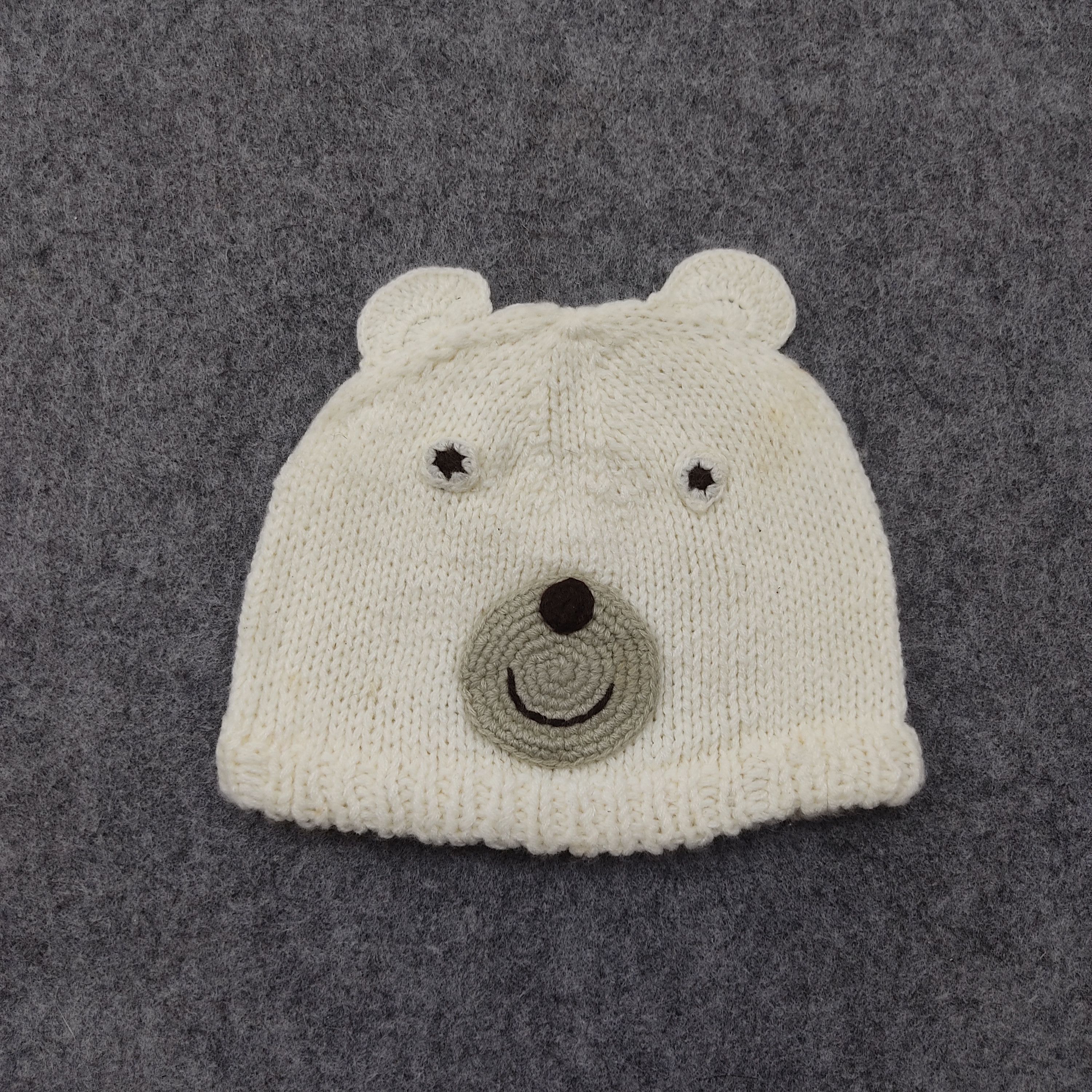 Japanese Brand × Vintage Vintage Japanese Brand Bear Knit Beanie, Snow Hat, Snow Cap Size ONE SIZE - 1 Thumbnail