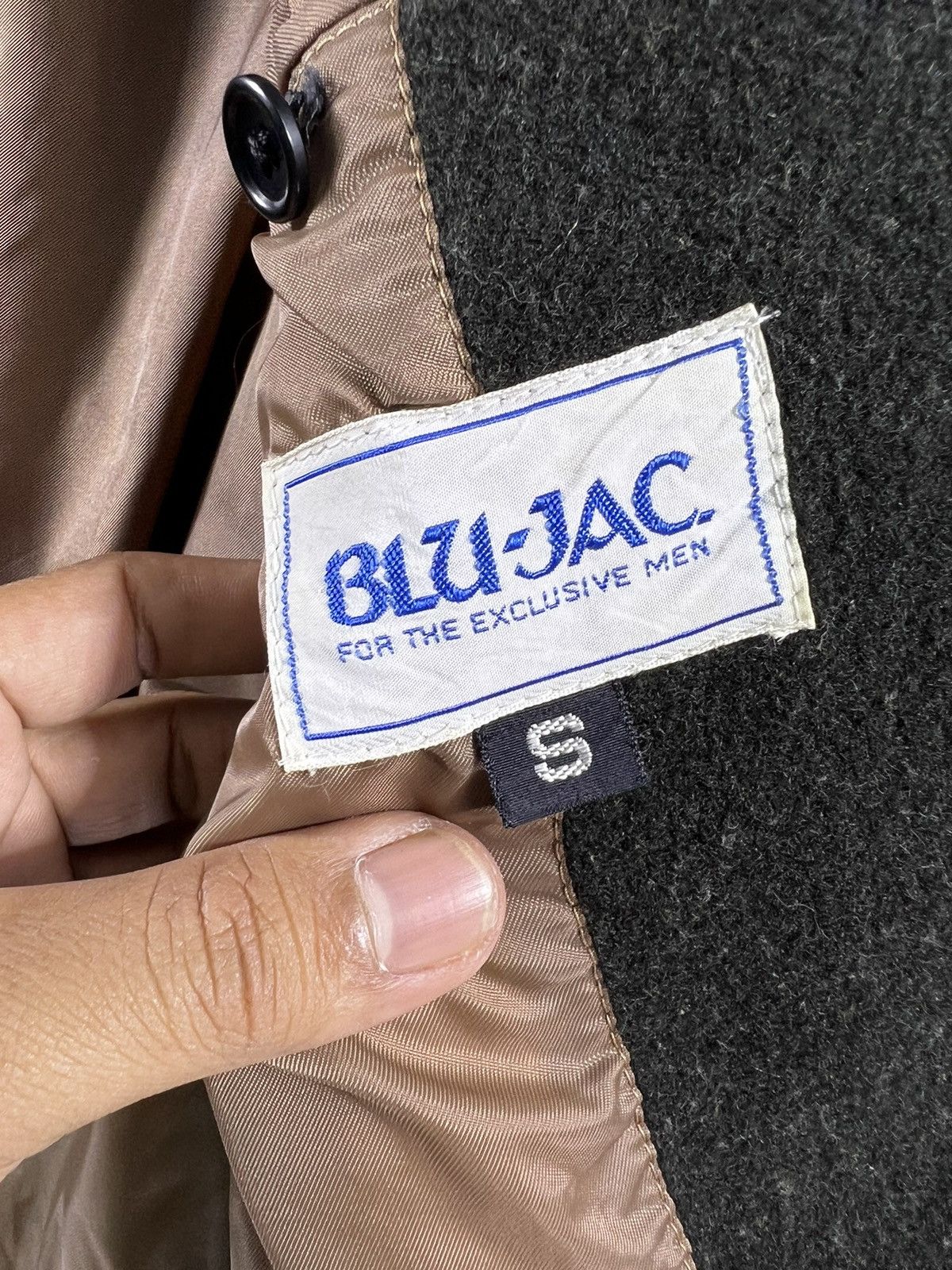 Japanese Brand 🔥 Vintage japan Blu-Jac wool K Logo Varsity Jacket - S Size US S / EU 44-46 / 1 - 8 Thumbnail