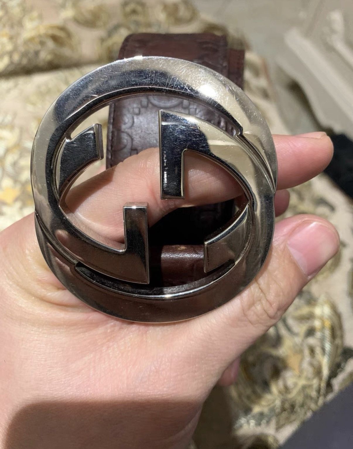 Gucci Gucci Genuine Leather Belt K16 Size ONE SIZE - 6 Thumbnail