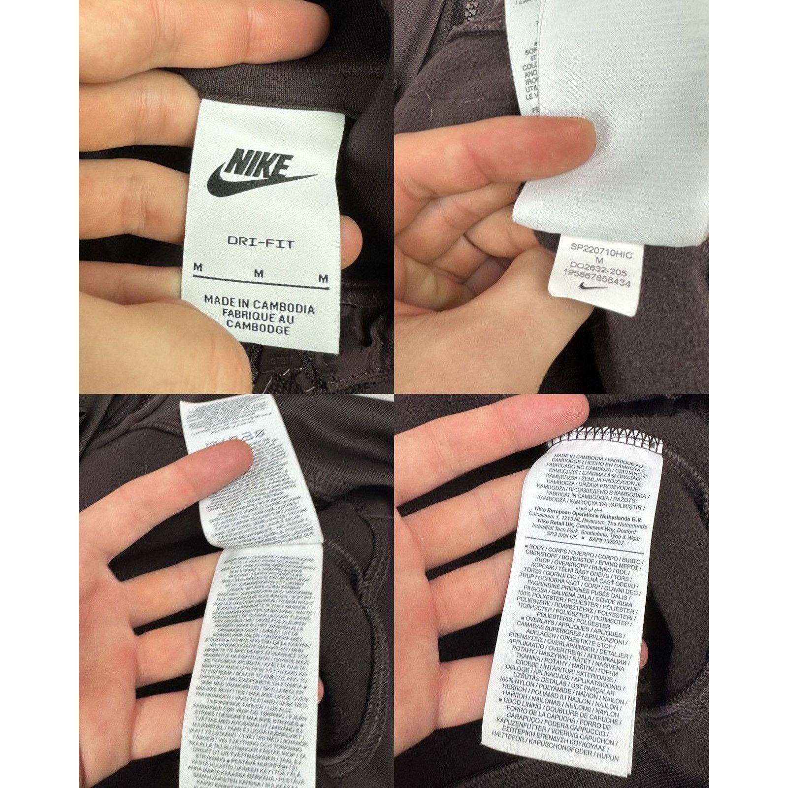Nike Nike Dri-Fit Men Solo Swoosh Burgundy Full Zip Jacket Medium Size US M / EU 48-50 / 2 - 2 Thumbnail
