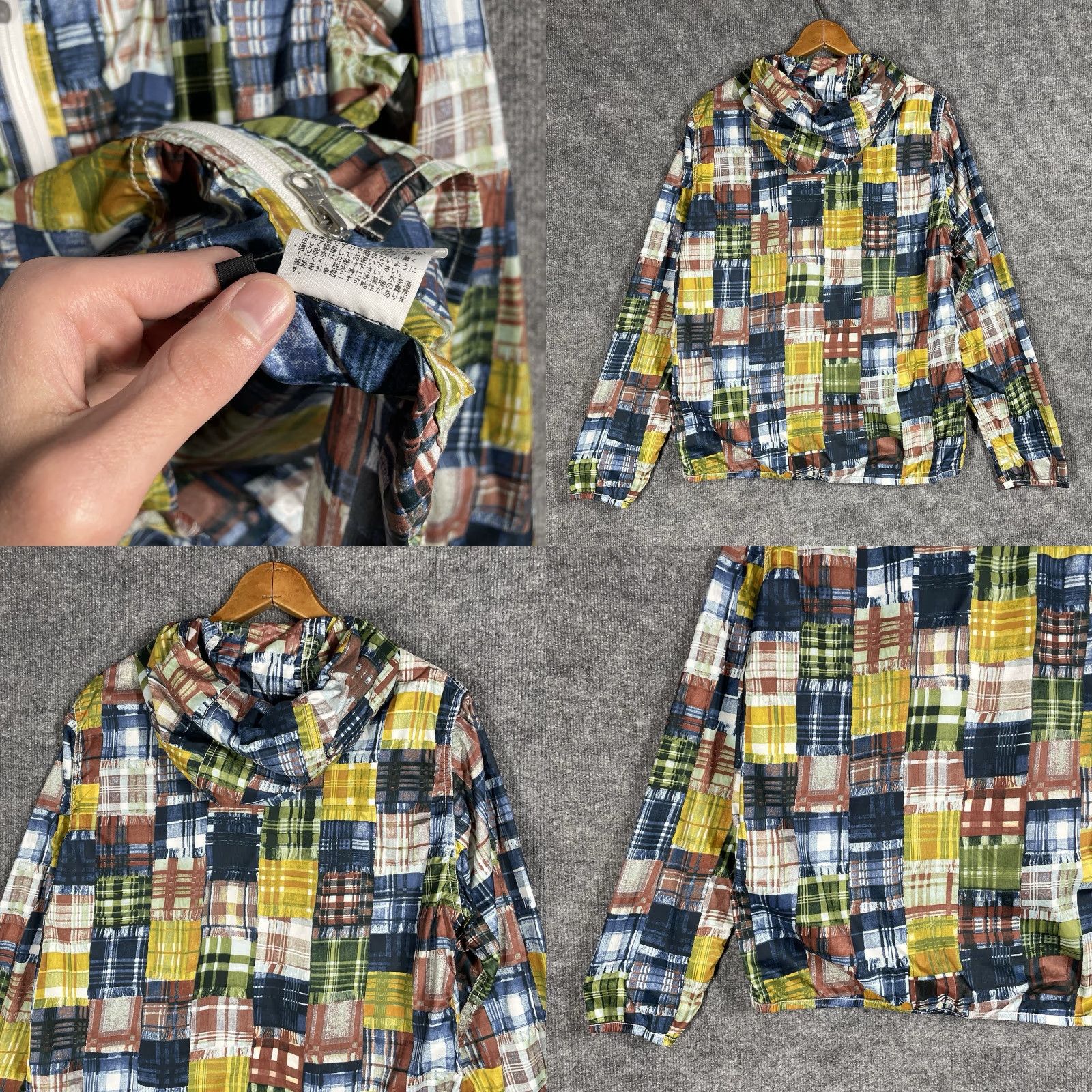 The North Face The North Face Purple Label Nanamica Pertex Jacket M Purple Patchwork Print Windbreaker Mens Negotiate-safe Size US M / EU 48-50 / 2 - 9 Thumbnail