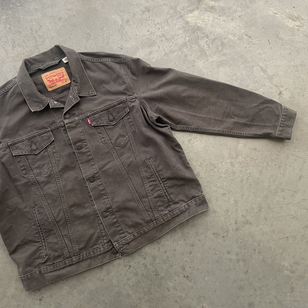 Levi's Levi’s Denim Jacket Olive Green Size US XL / EU 56 / 4 - 3 Thumbnail
