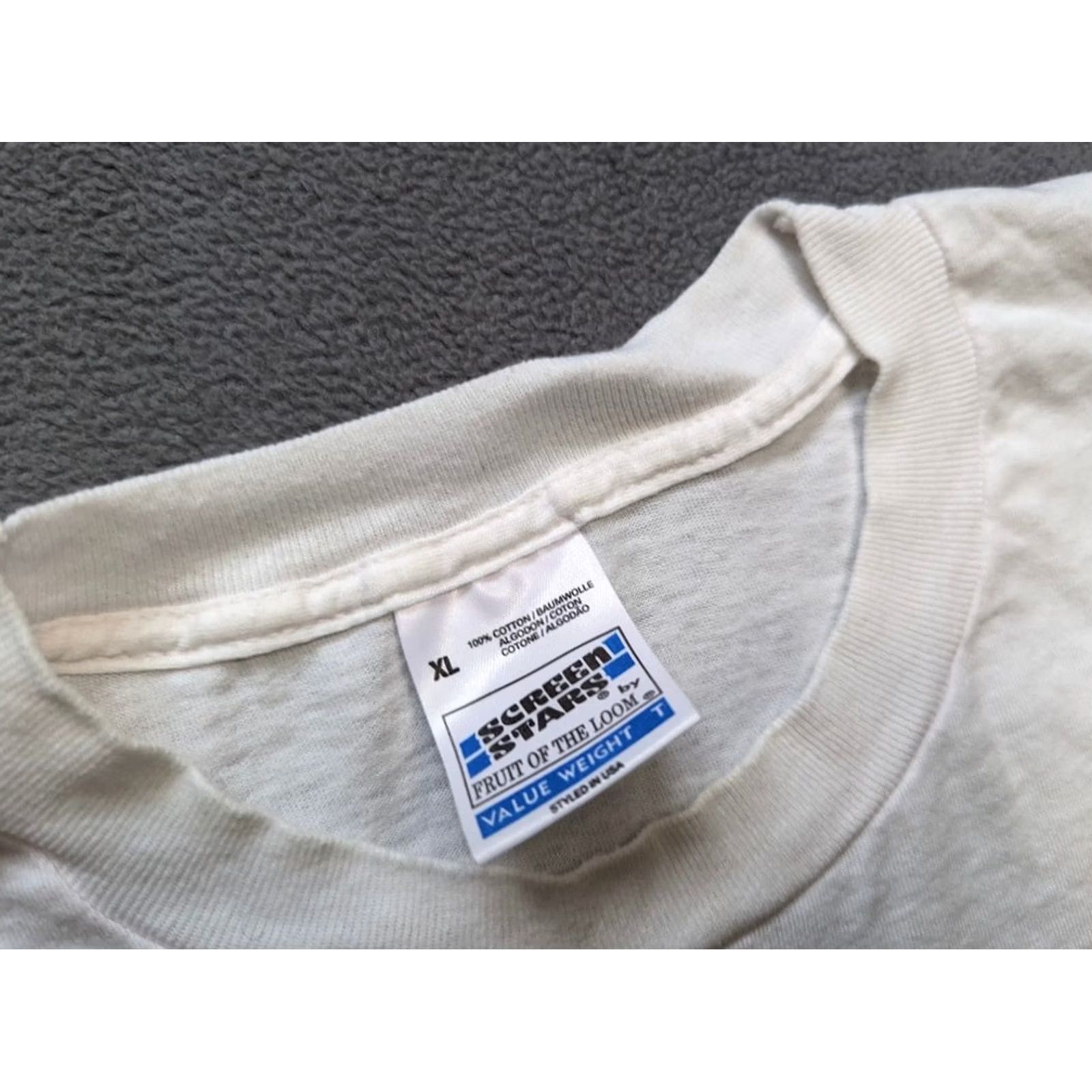 Fruit Of The Loom Nike Shirt Mens XL White Stars Size US XL / EU 56 / 4 - 5 Thumbnail