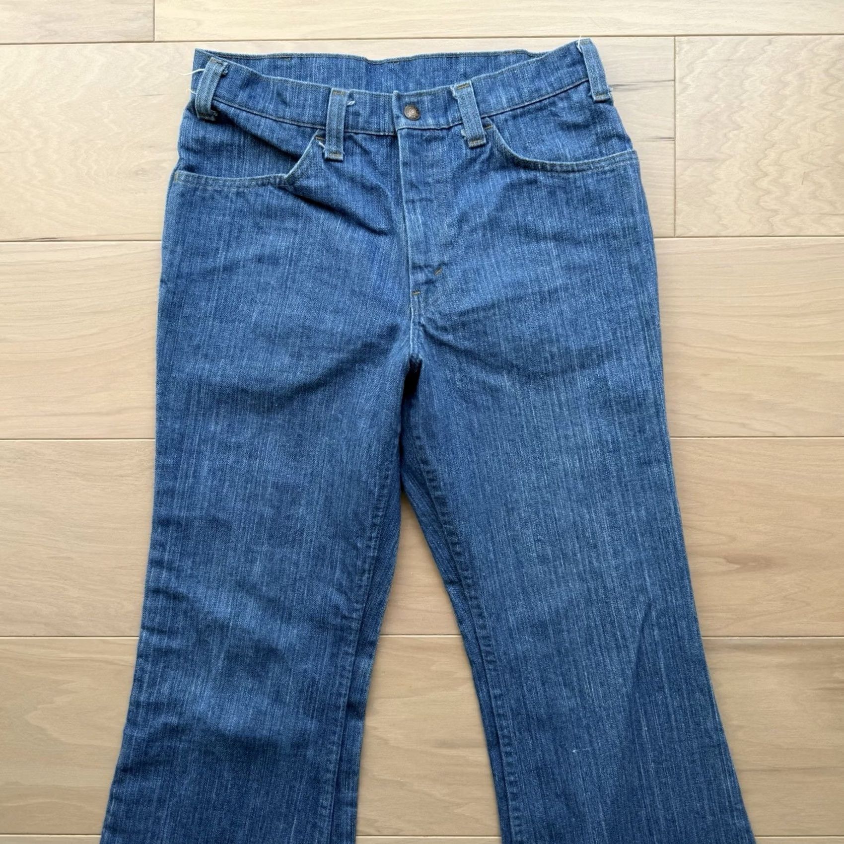Vintage VINTAGE National Flare Jeans 28 Blue Medium Wash 80s Bell Bottoms Women Medium Wash Blue Denim Bell Bottoms 80s USA")) Size 30" / US 8 / IT 44 - 3 Thumbnail