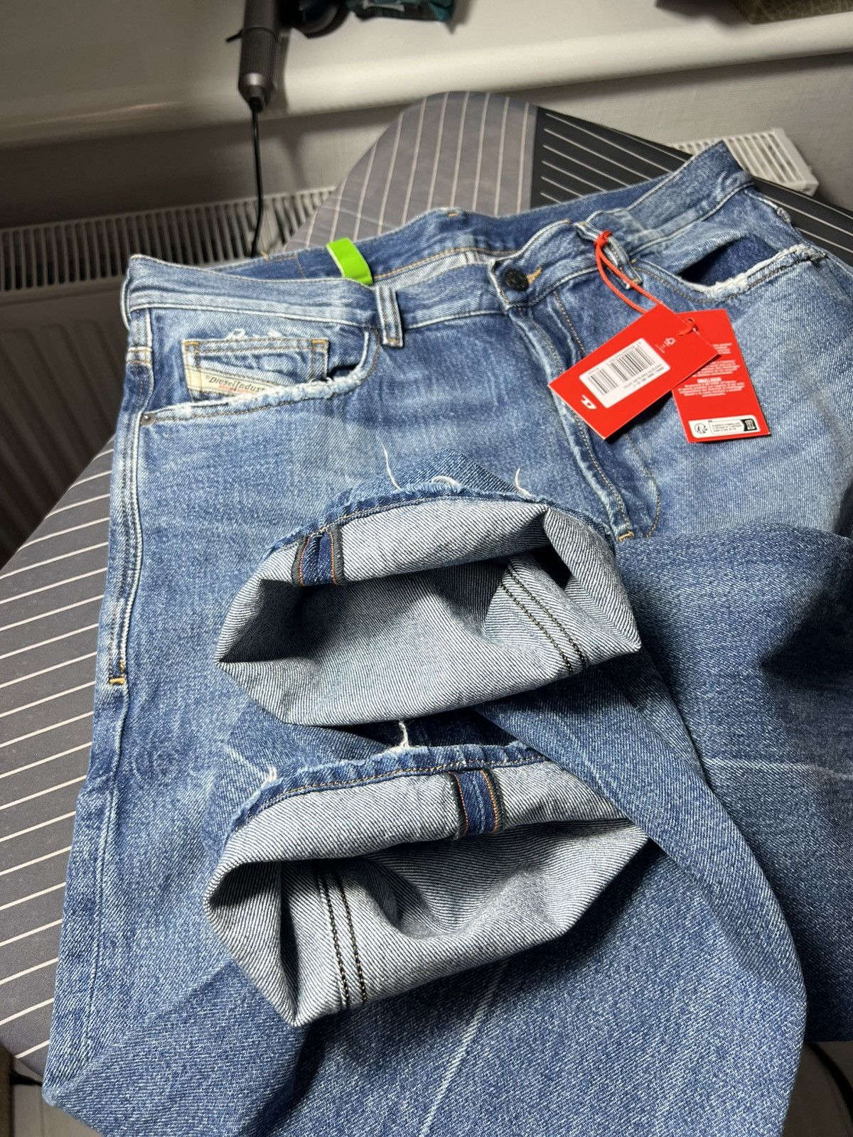 Diesel 🔥 Diesel Italian Distressed Straight Jeans Size 34 Italy 🧵 Size US 34 / EU 50 - 5 Thumbnail