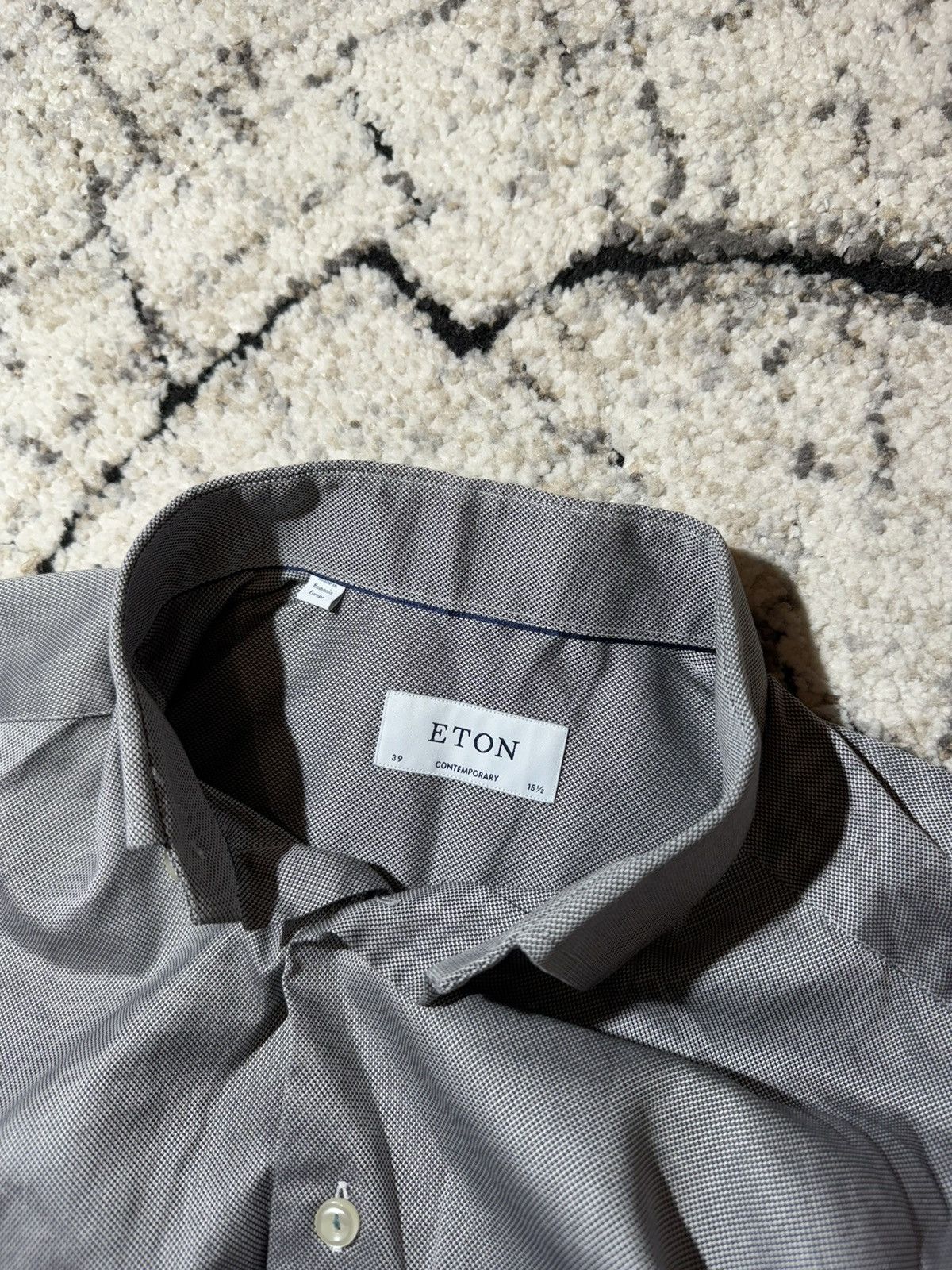 Eton ETON York Slim Formal Shirt Men’s Large Button Up Cutaway Size US L / EU 52-54 / 3 - 7 Thumbnail