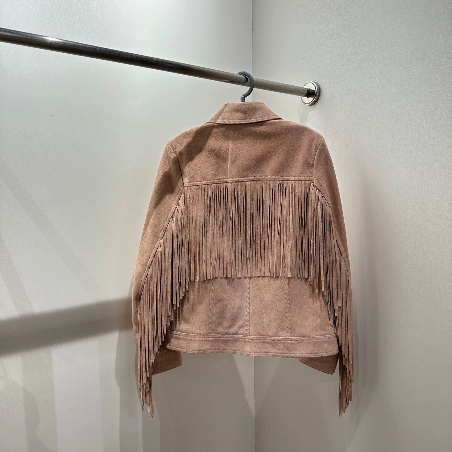 Saint Laurent Paris SAINT LAURENT mar597 leather tassel lapel jacket Size XS / US 0-2 / IT 36-38 - 2 Thumbnail