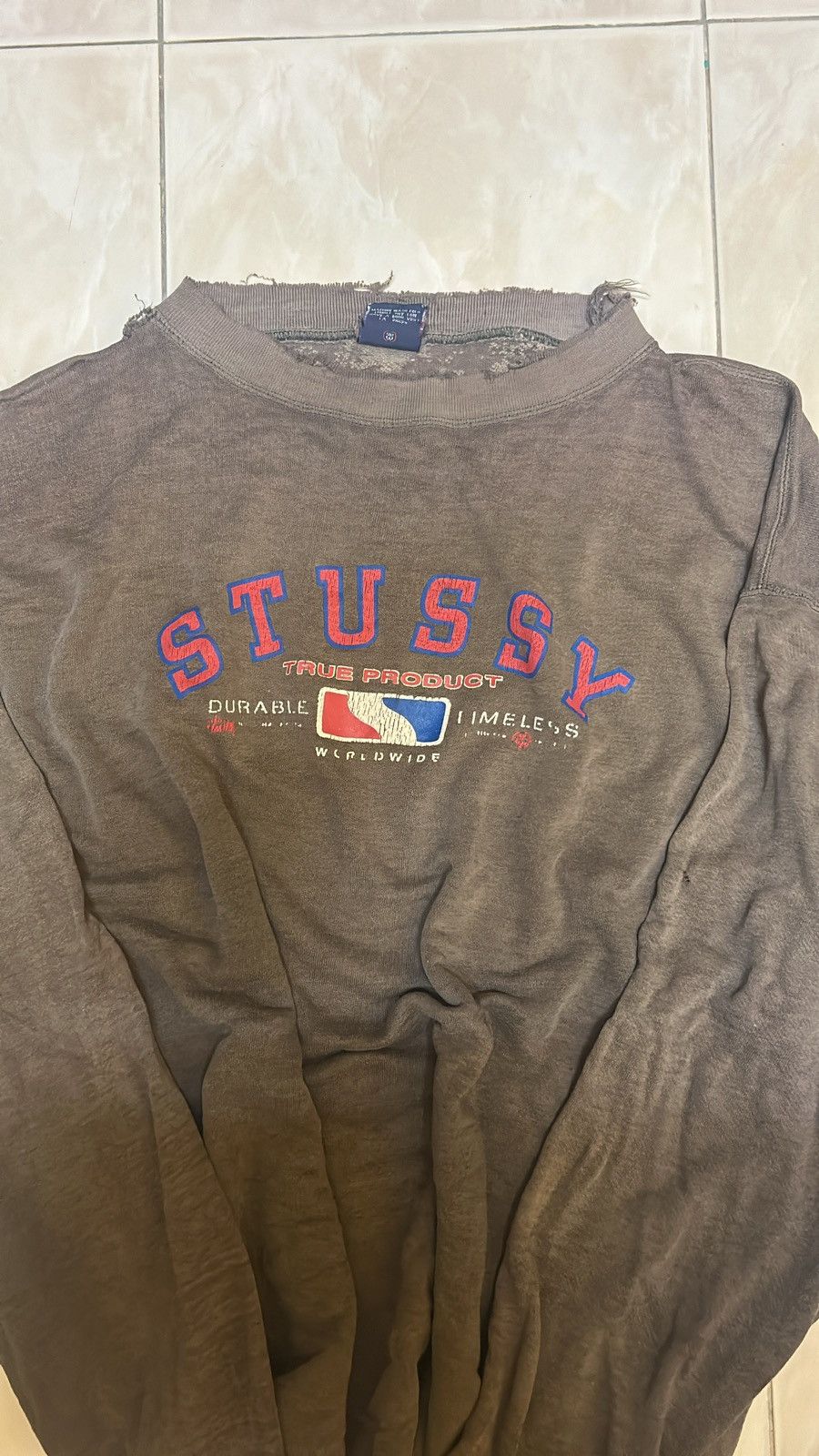 Stussy × Vintage VTG SWEATSHIRT STUSSY Size US XL / EU 56 / 4 - 2 Thumbnail