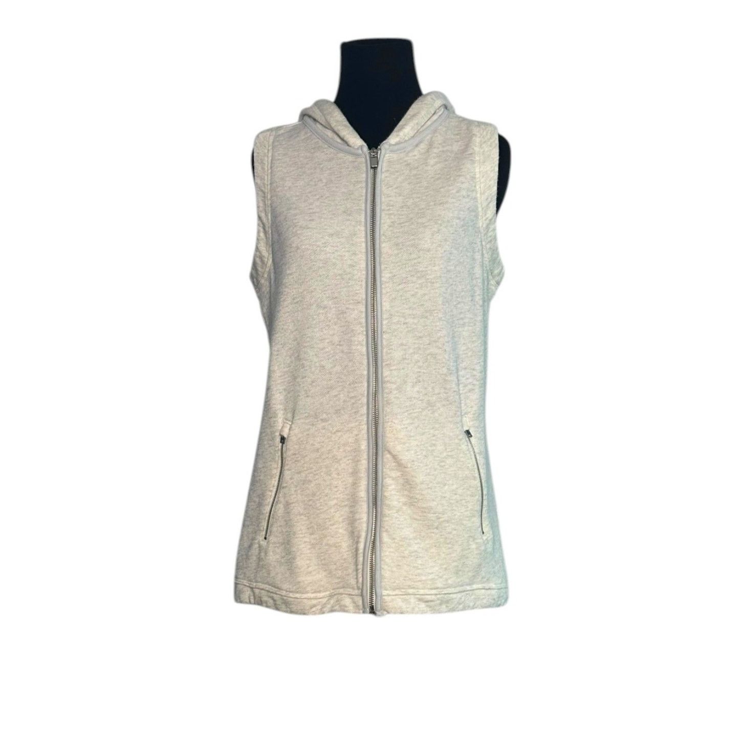 Athleta Athleta heather gray Blissful hoodie Terry Vest size small Size S / US 4 / IT 40 - 1 Thumbnail