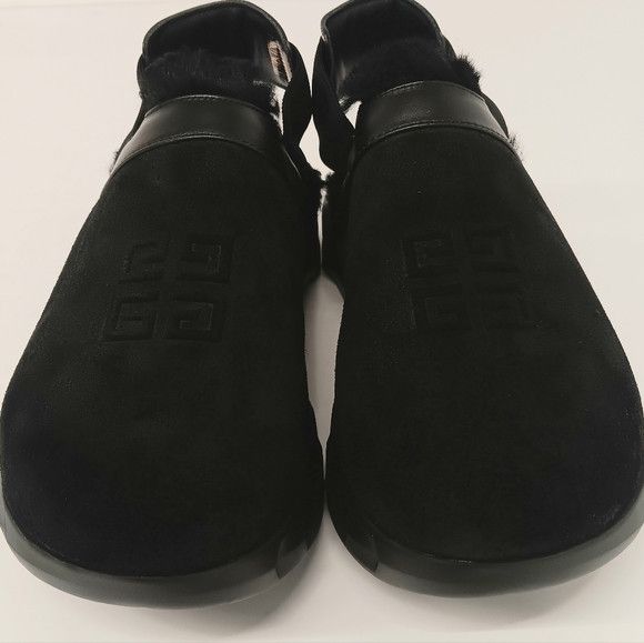 Givenchy Givenchy Marshmallow Hoya Shearling-Lined Suede Mules - EU44 Size US 11 / EU 44 - 5 Thumbnail