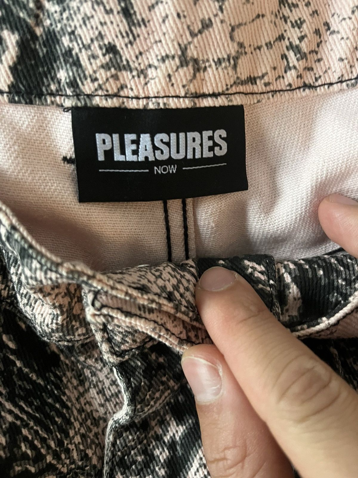 Pleasures Pleasures Snakeskin Pattern Pants Pink Size US 30 / EU 46 - 3 Thumbnail