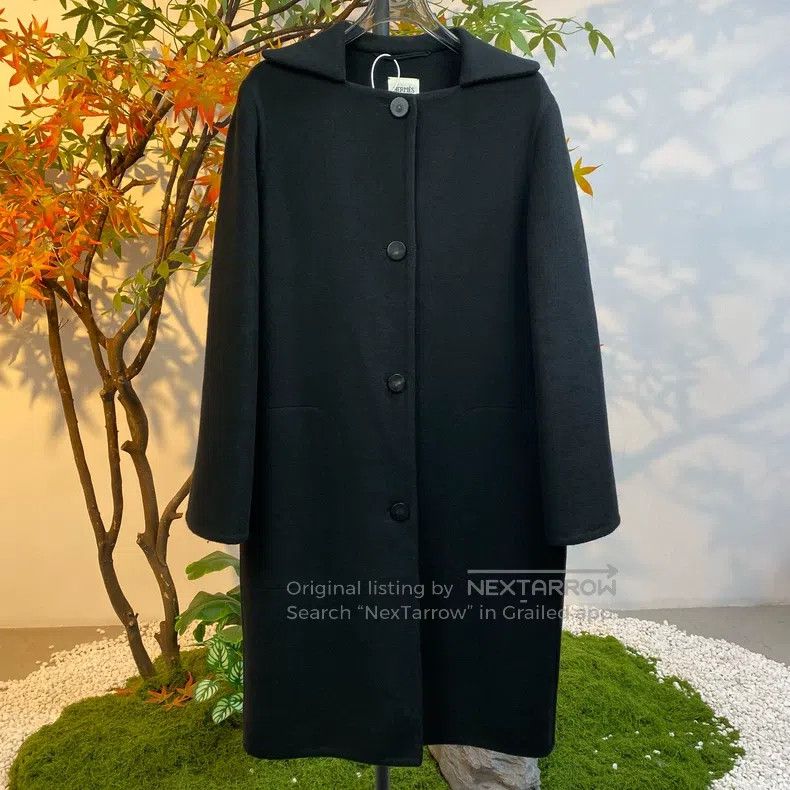 Hermes Hermes Black Cashmere Coat Size XS / US 0-2 / IT 36-38 - 1 Thumbnail