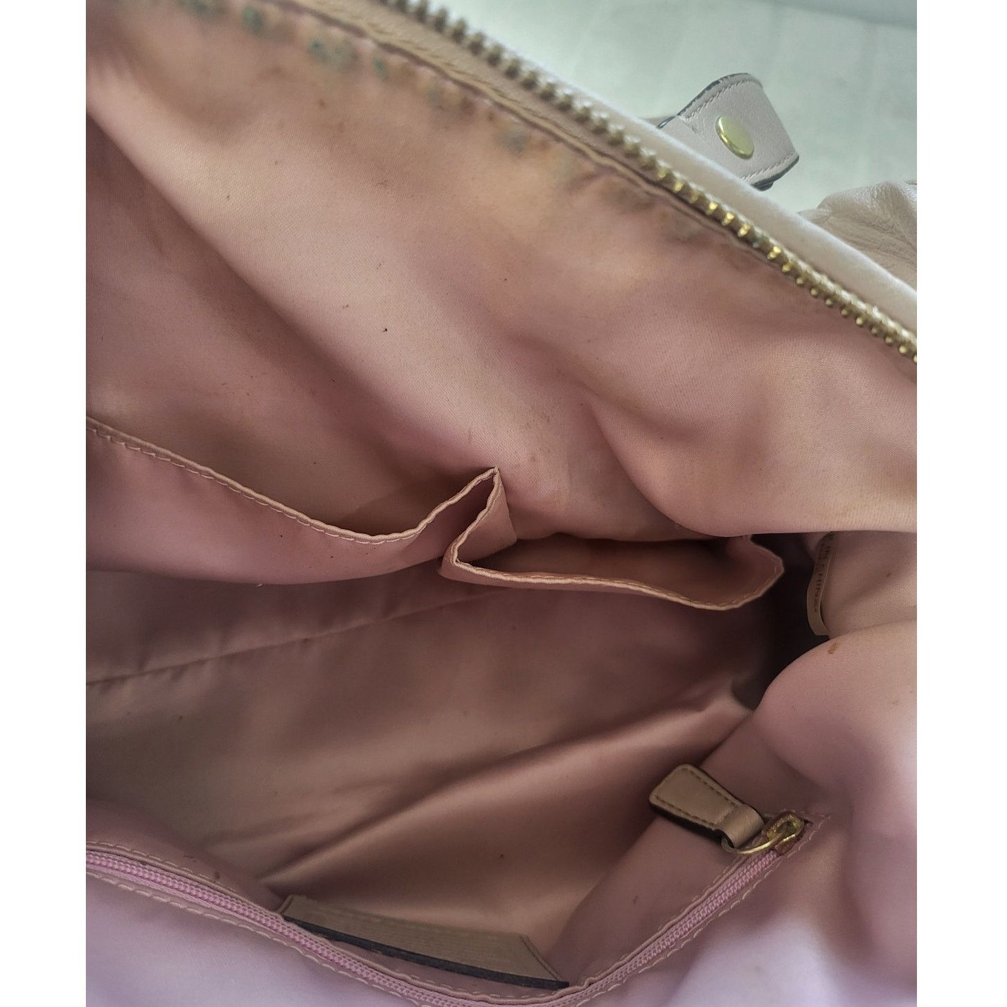Coach Coach Madison Sofia Ruched Leather Satchel Handbag-Parchment Size ONE SIZE - 10 Thumbnail