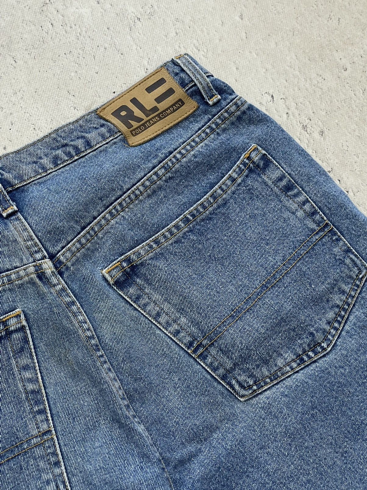 Polo Ralph Lauren Polo Ralph Lauren Denim baggy pants retro style Size US 34 / EU 50 - 13 Thumbnail