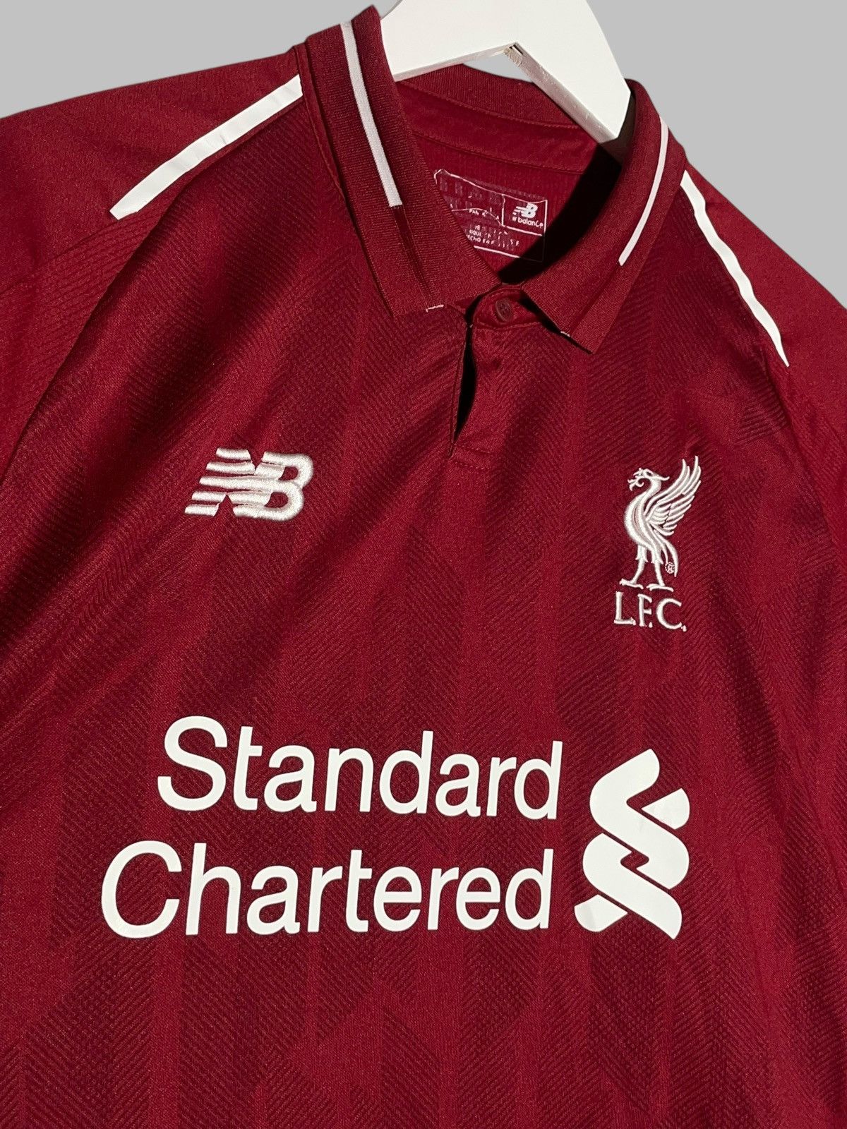 New Balance #11 Salah Liverpool New Balance 2018/19 Home Football Shirt Size US XL / EU 56 / 4 - 5 Thumbnail