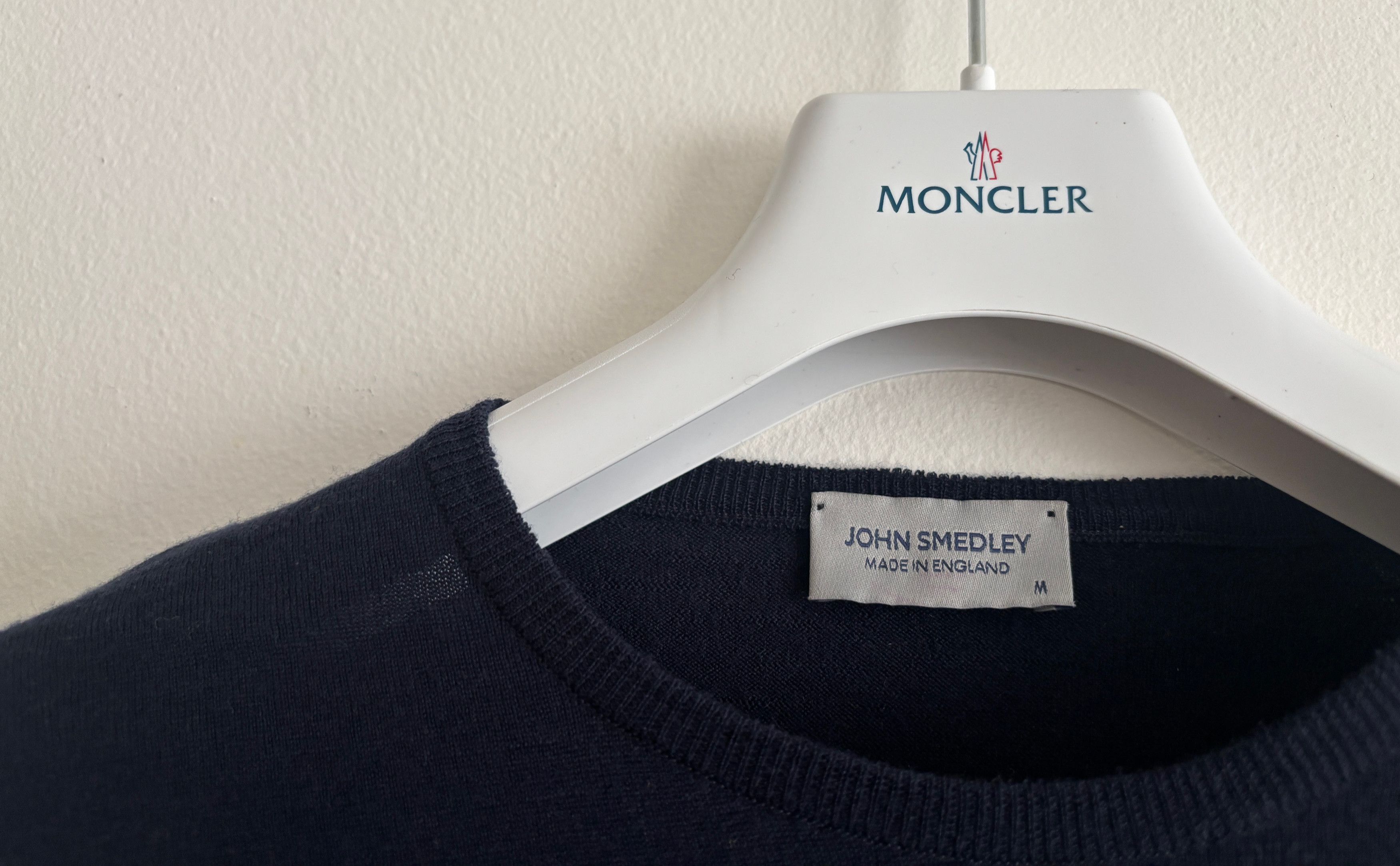 John Smedley $380 Navy Blue Extrafine Merino Wool Sweater - Medium Size US M / EU 48-50 / 2 - 2 Thumbnail