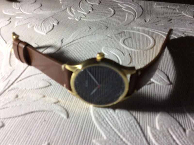 Designer miro blue dial brown leather strap watch Size ONE SIZE - 7 Thumbnail