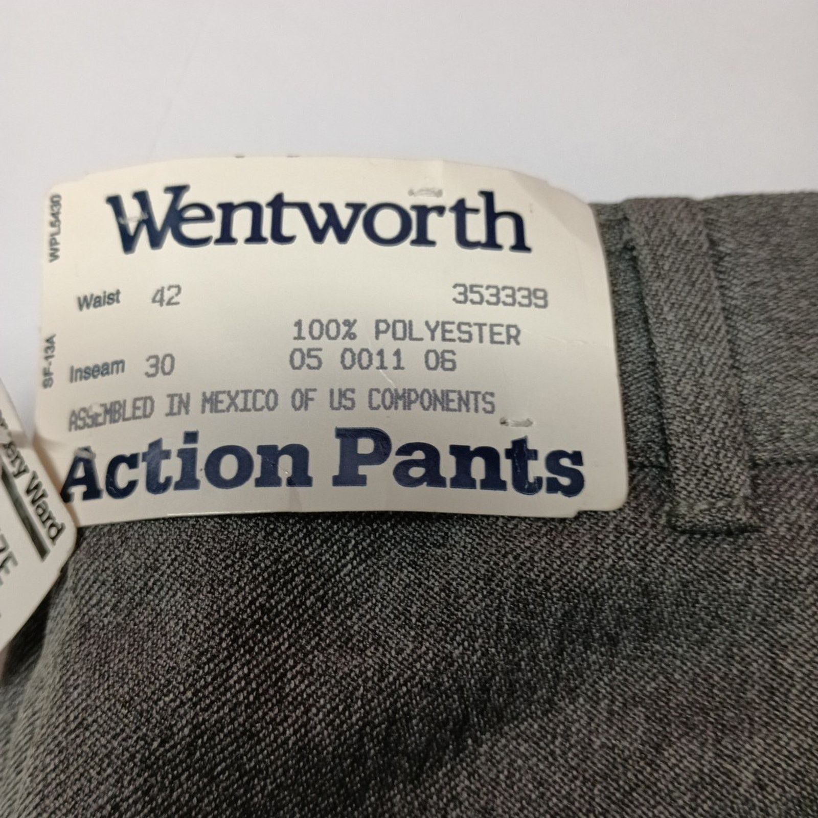 Other Wentworth Action Pants Men's Size 42x30 Gray Straight Leg Size US 42 / EU 58 - 2 Thumbnail