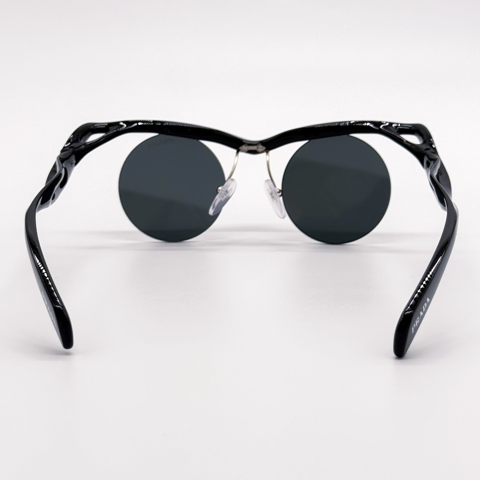 Prada NEW PRADA SUNGLASSES PRA18S 1AB5S0 BLACK PR A18S, SPR A18S Size ONE SIZE - 6 Thumbnail