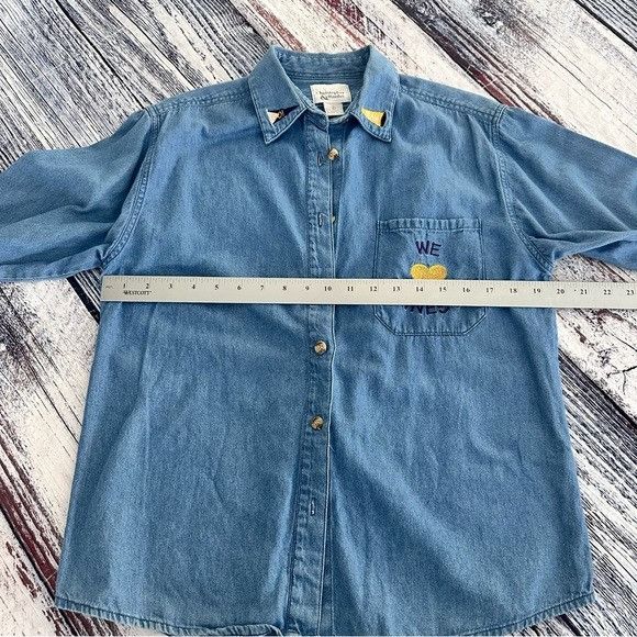 Other Vintage Christopher & Banks “We Love Minnesota” Denim Button Size S / US 4 / IT 40 - 7 Thumbnail