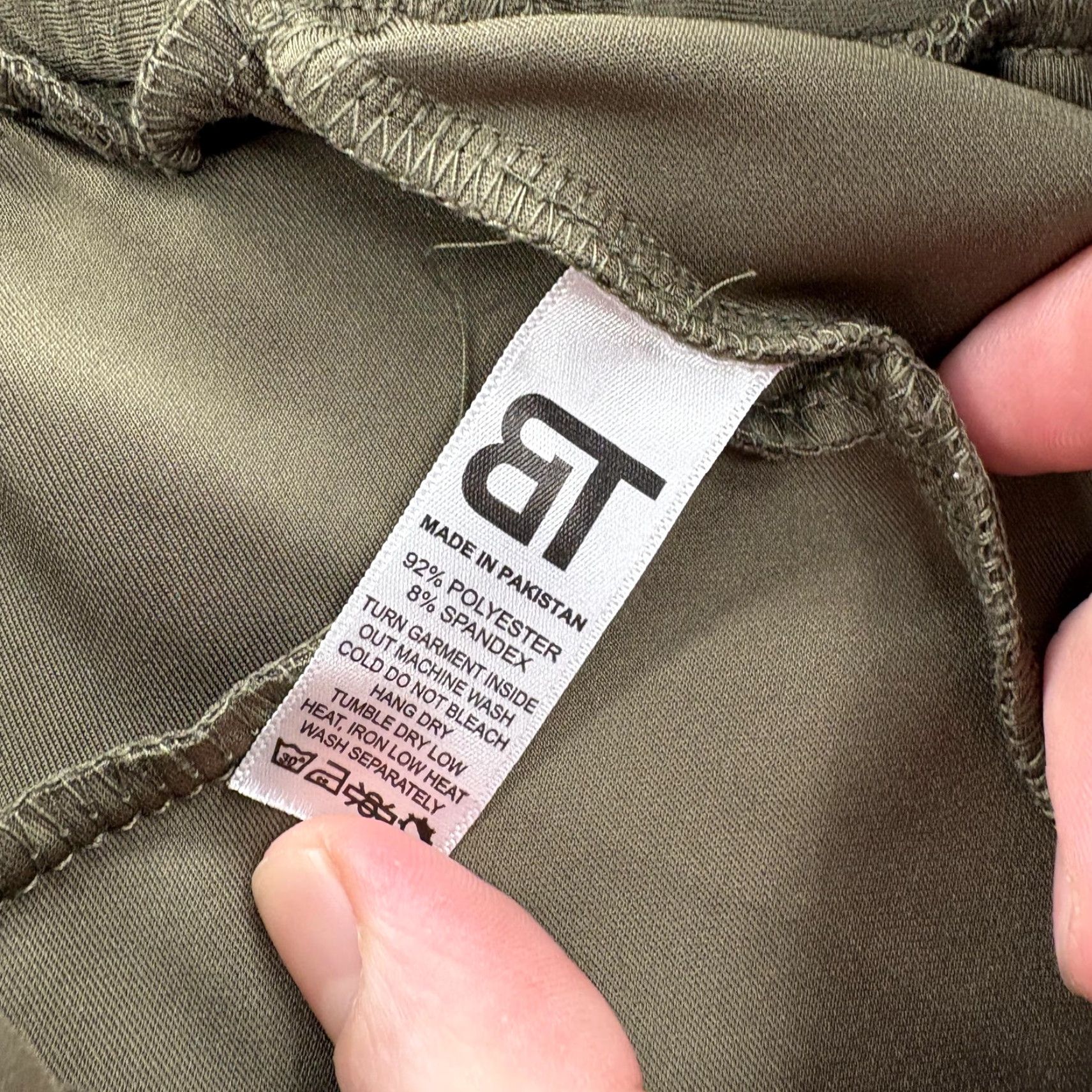 Born Born Tough Momentum Jogger Pants Mens XL Green Cargo Pocket Tapered Stretch Tech Cannabis? Size US 36 / EU 52 - 5 Thumbnail