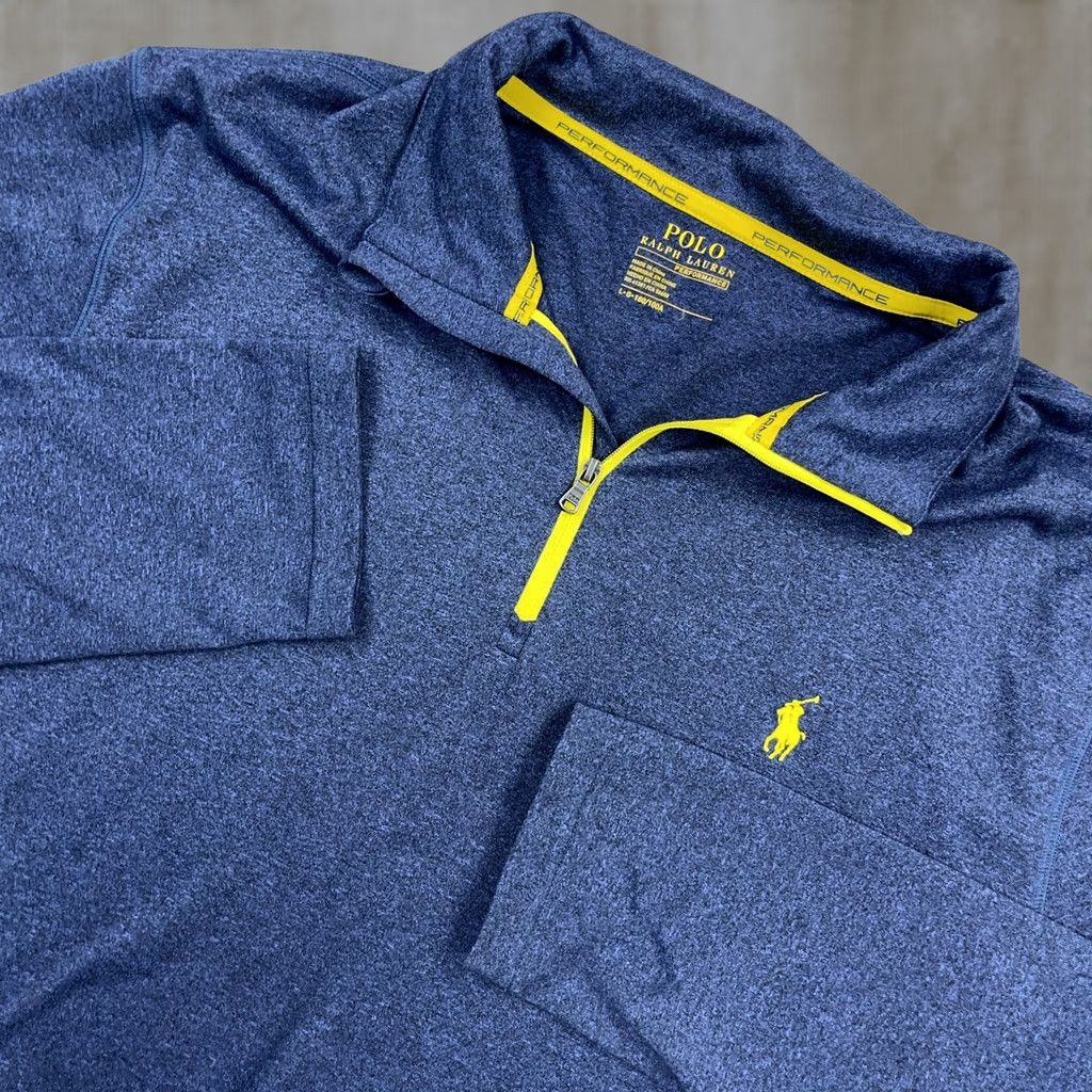 Polo Ralph Lauren Polo Ralph Lauren Sweater Men L Blue Pullover 1/4 Zip Performance Wicking Knit Mock Neck Logo Zipper Size US L / EU 52-54 / 3 - 1 Thumbnail
