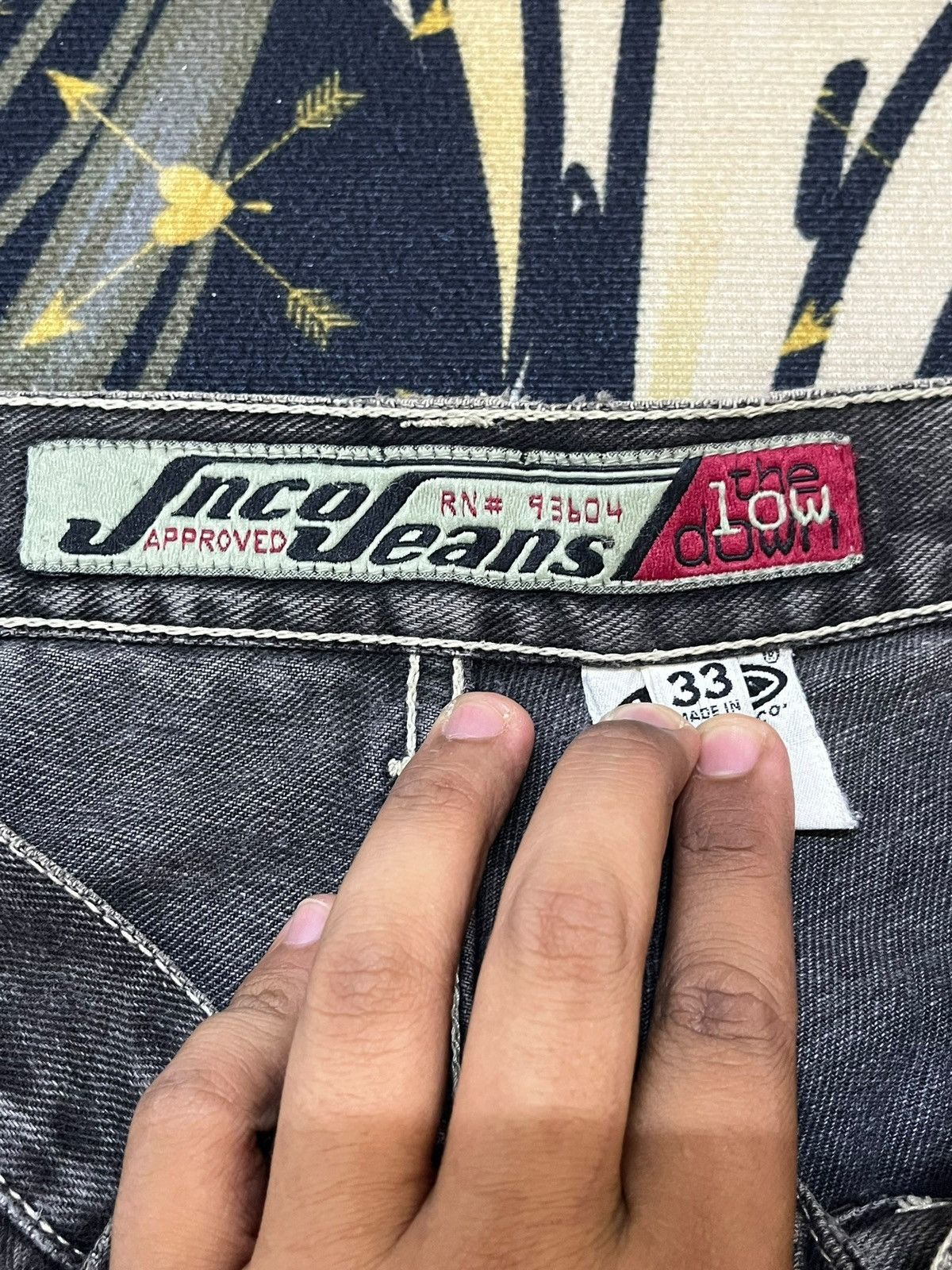 JNCO Vintage 90’s JNCO Baggy Low Down Faded Denim Size US 31 - 6 Thumbnail