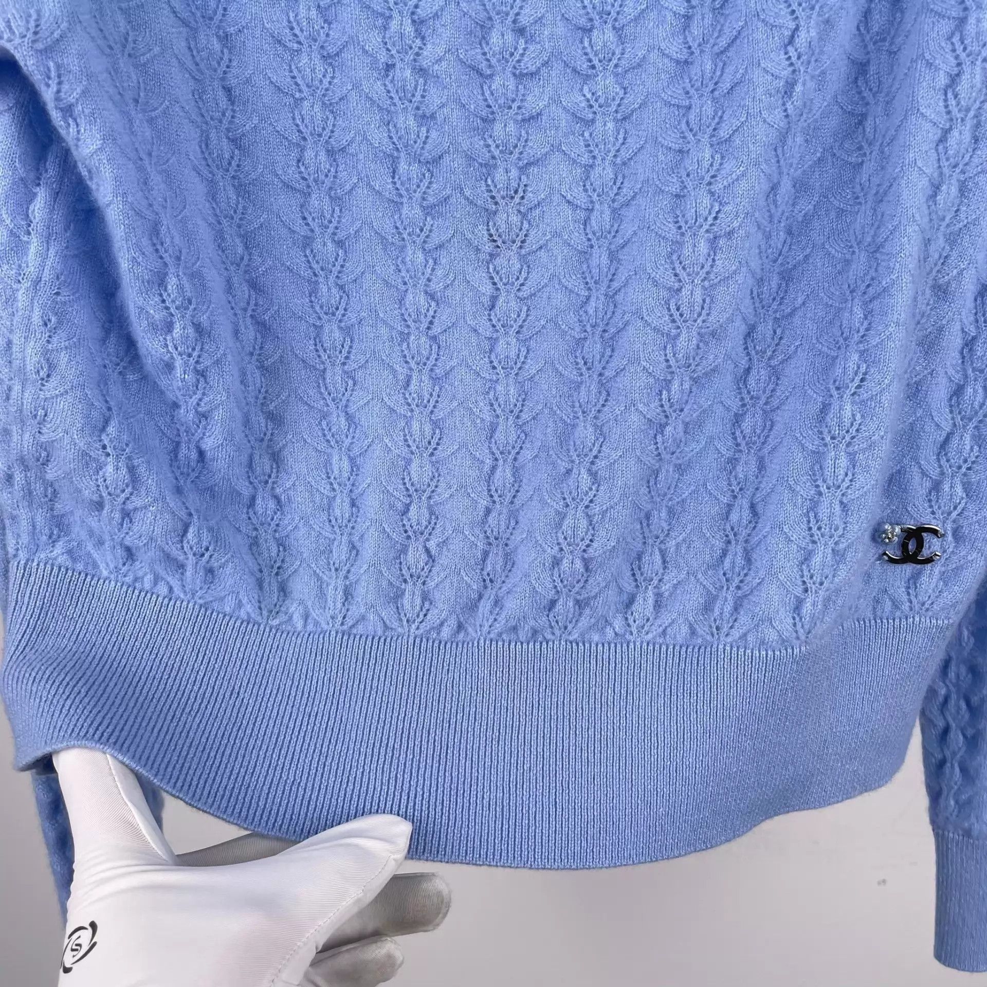 Chanel CHANEL Blue Sweater Women's 34 Size XS / US 0-2 / IT 36-38 - 6 Thumbnail