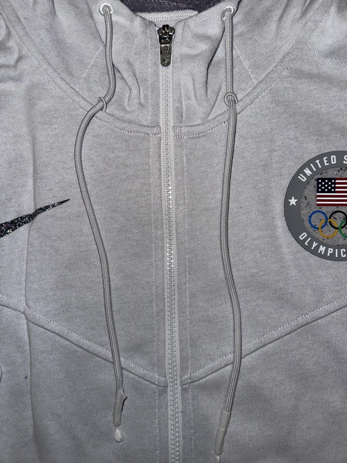 Nike Nike Men’s Heathered Gray Team USA Full-Zip Hoodie Size US XXL / EU 58 / 5 - 5 Thumbnail