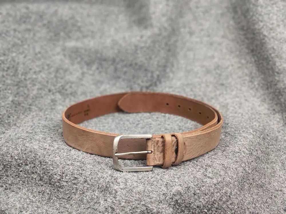 Timberland Timberland Beige Real Leather Minimalist Belt Vintage Style Size ONE SIZE - 1 Thumbnail