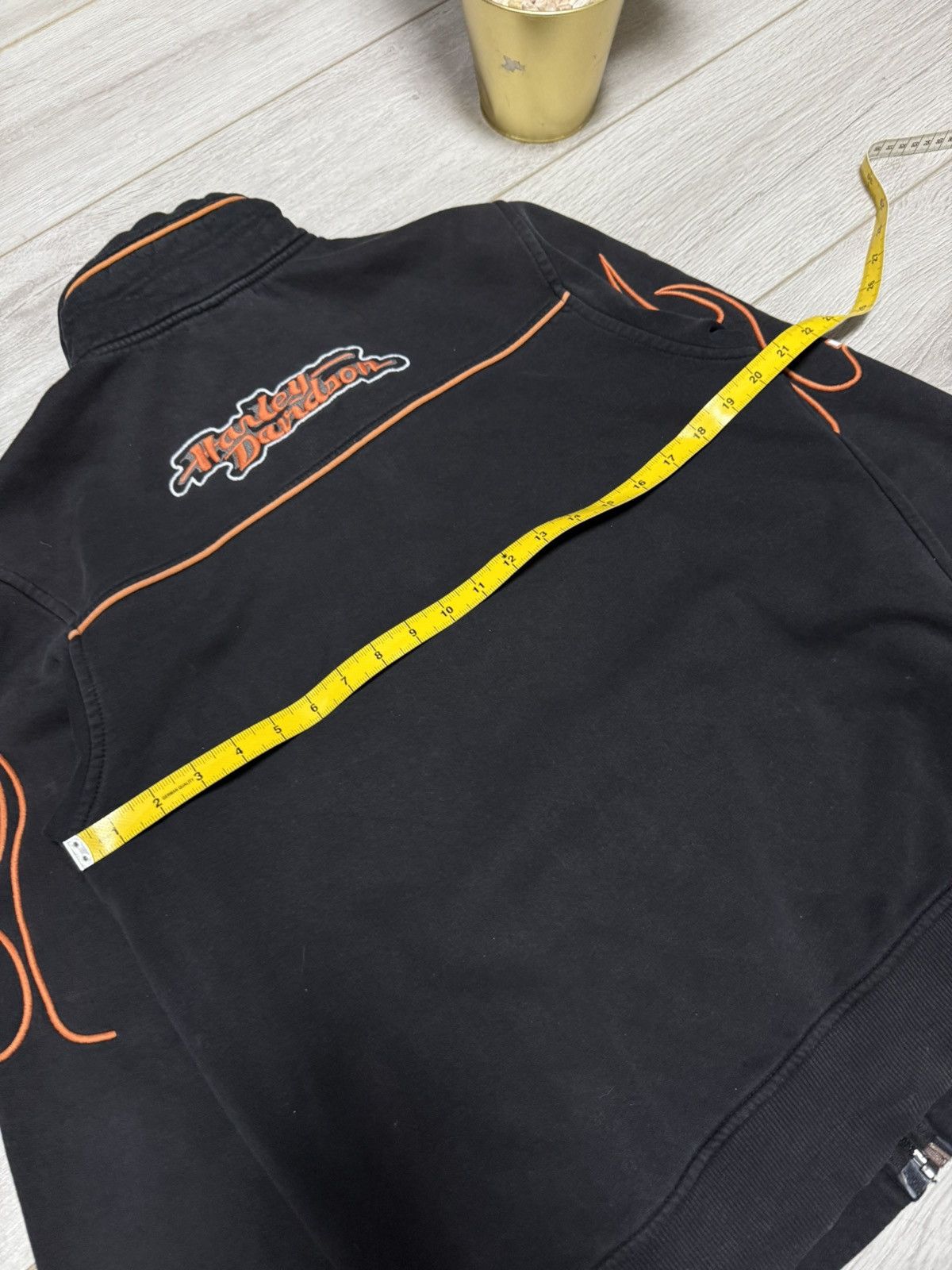 Harley Davidson Harley Davidson USA zip sweatshirt flames big logo Size US M / EU 48-50 / 2 - 10 Thumbnail
