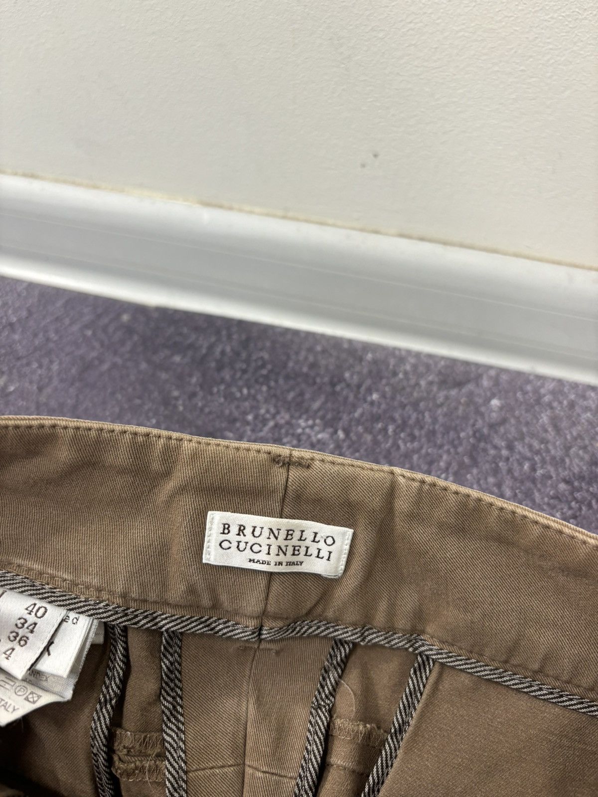 Brunello Cucinelli Brunello Cucinelli Women’s Italian Brown Ankle Chino Pants Size 27" / US 4 / IT 40 - 11 Thumbnail