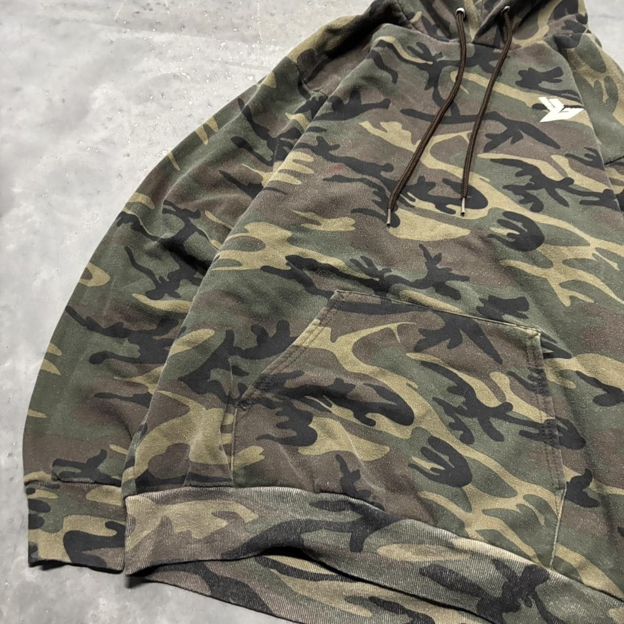 Japanese Brand × Vintage Crazy Vintage Y2K/2000s Grunge Camo Streetwear Skater Style Hoodie! Size US M / EU 48-50 / 2 - 3 Thumbnail
