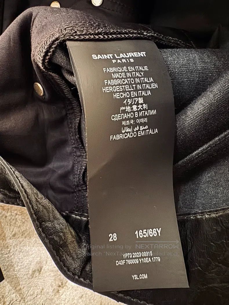 Saint Laurent Paris Saint Laurent Paris Brown Leather Flared Pants with Ripple Size US 28 / EU 44 - 5 Thumbnail