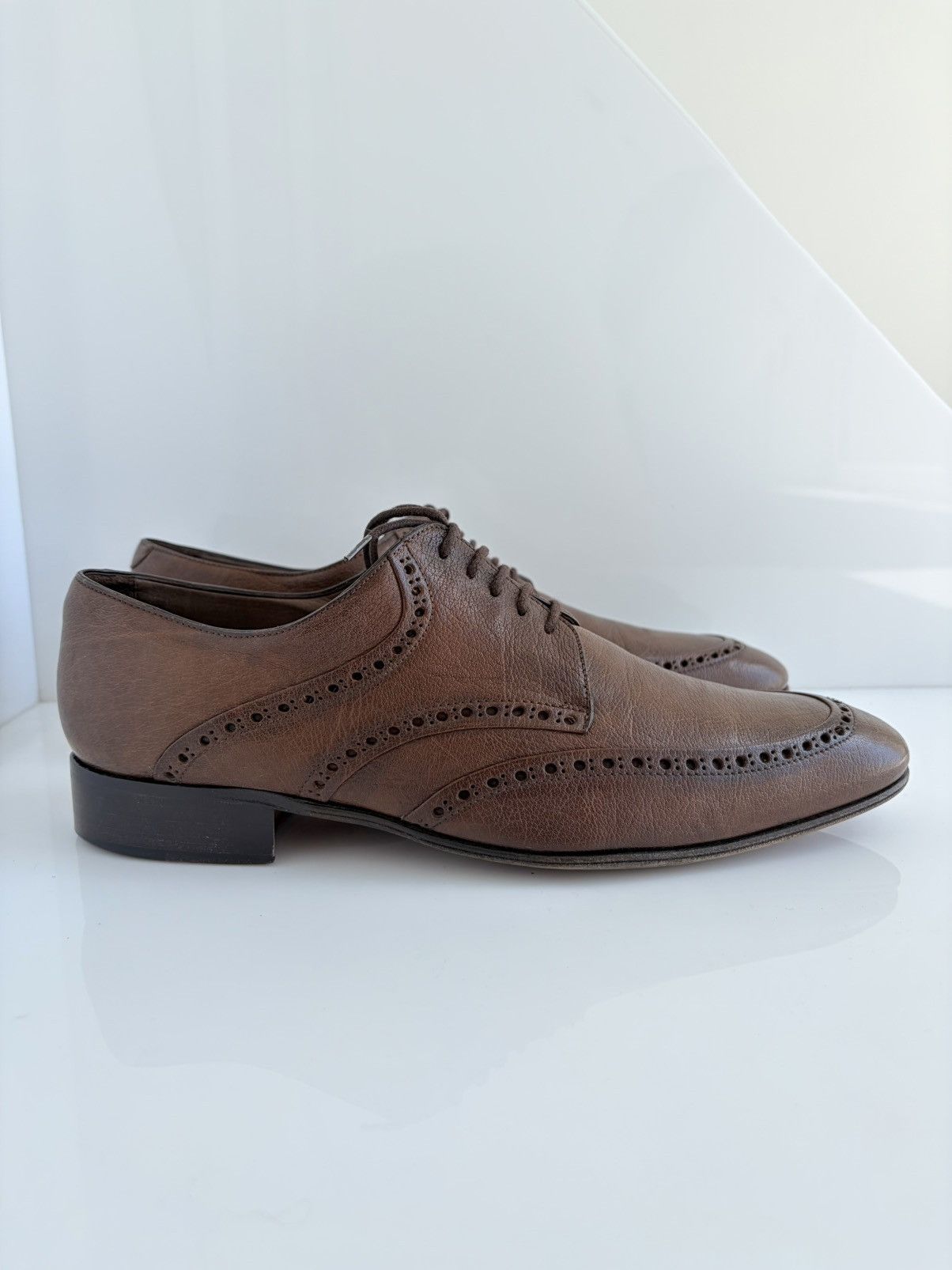 Valentino Valentino Garavani Leather Derby Wingtip Formal Casual Shoes Size US 10 / EU 43 - 7 Thumbnail
