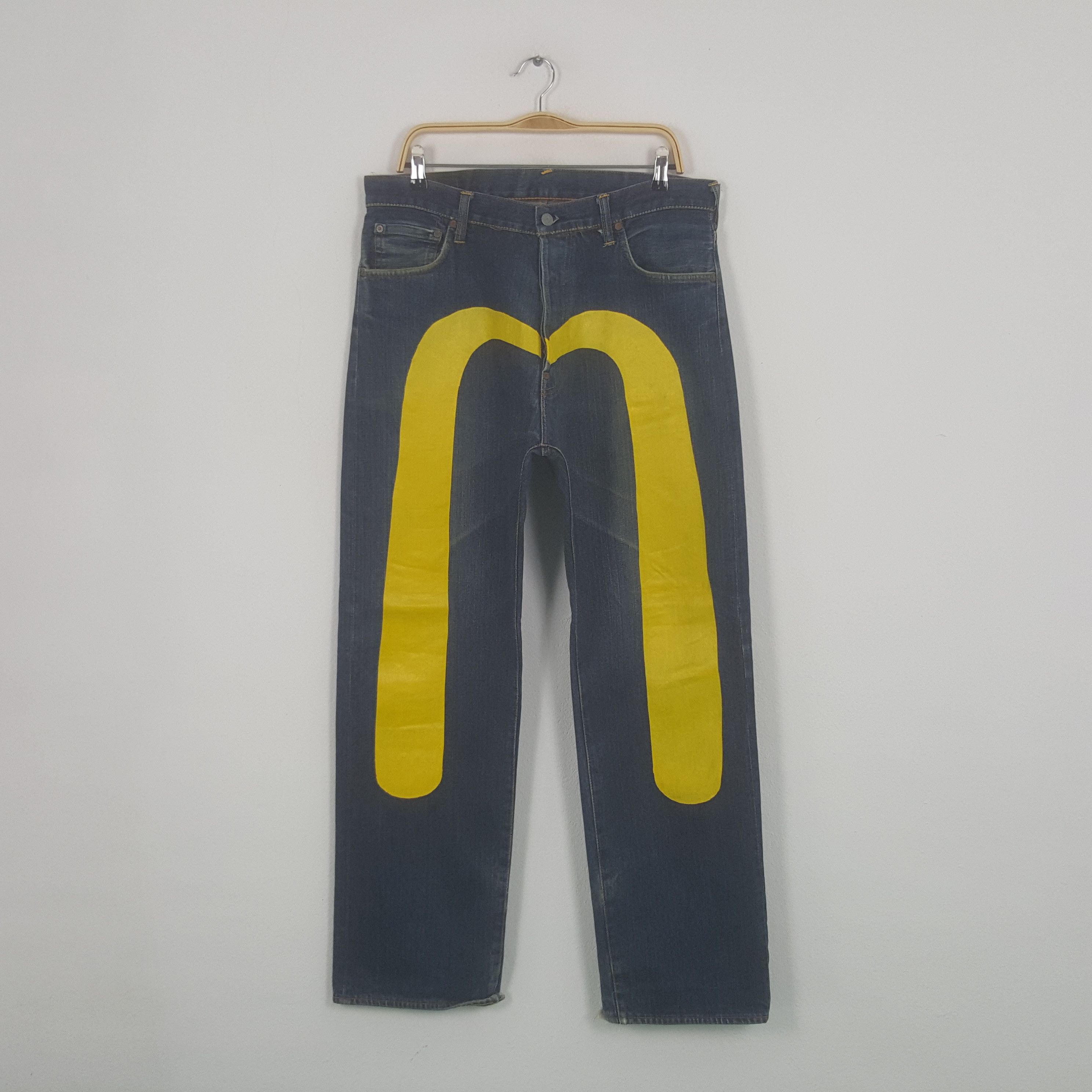 Evisu Vintage Evisu Japanese Brand Daicock Custom Art Denim Jeans Size US 34 / EU 50 - 1 Thumbnail