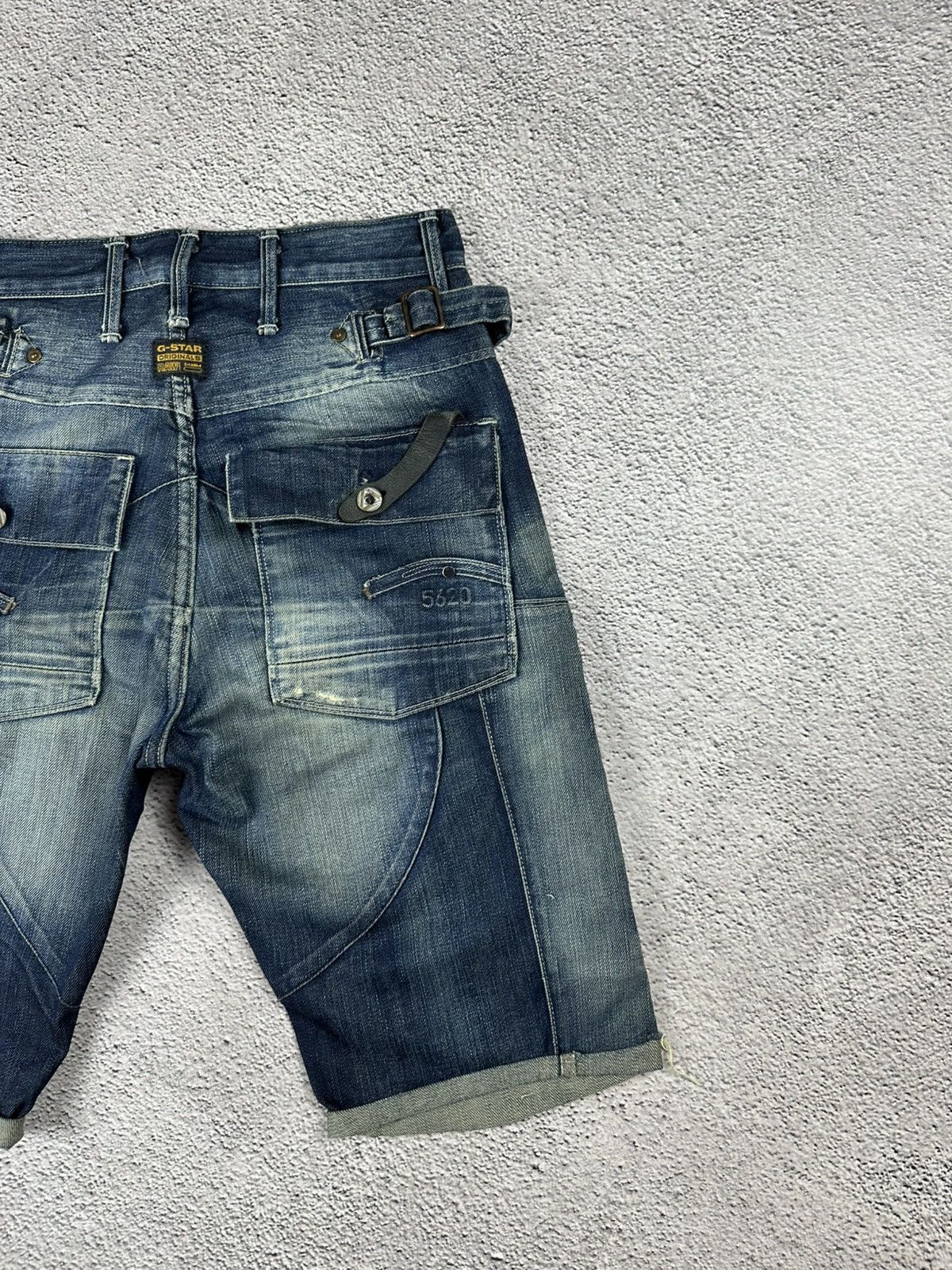 G-Star Vintage G-Star RAW Jean Short Faded Y2K Distressed Baggy Size US 30 / EU 46 - 10 Thumbnail