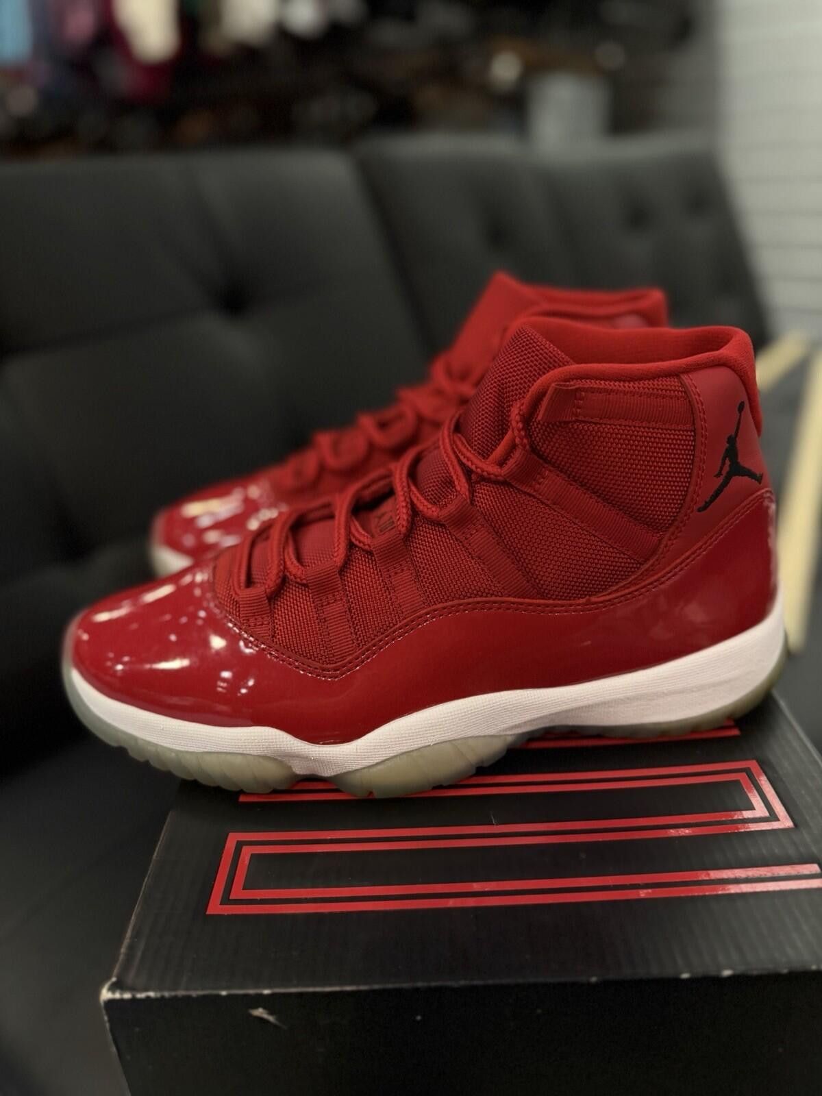 Other Jordan 11 Retro High Win Like 96 Size 10 Pre-Owned Red White Size US 10 / EU 43 - 7 Thumbnail
