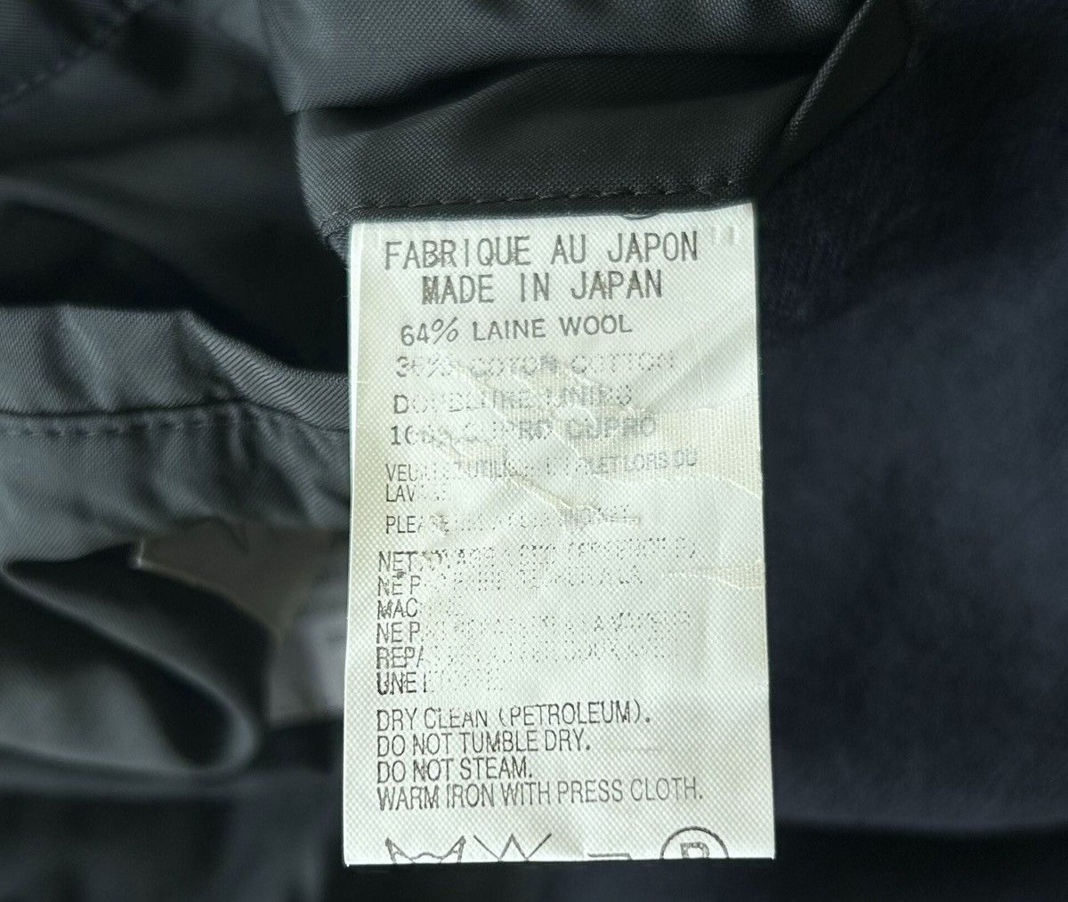 Yohji Yamamoto Yohji Yamamoto 08AW Hand-Stitch Tailcoat Size US M / EU 48-50 / 2 - 8 Thumbnail