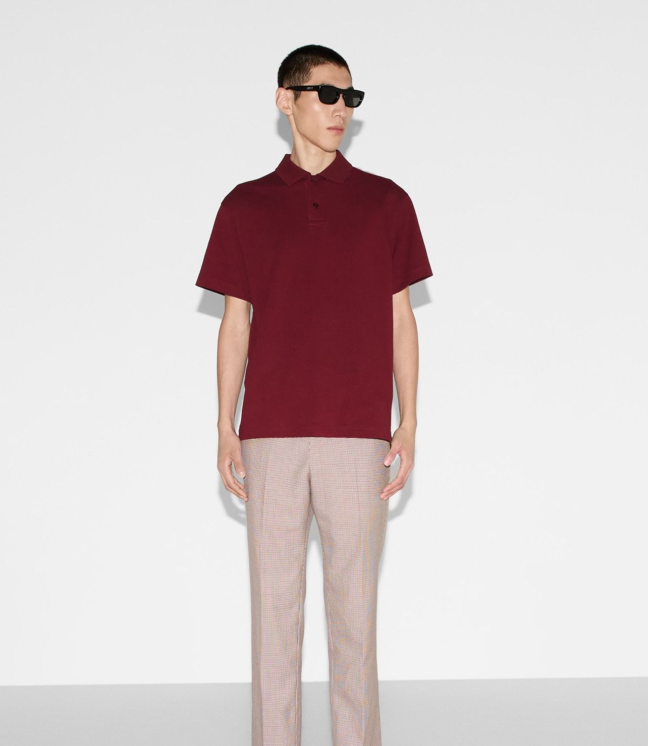 Designer Men's Red Polo Shirt – Classic Fit Size US L / EU 52-54 / 3 - 1 Thumbnail