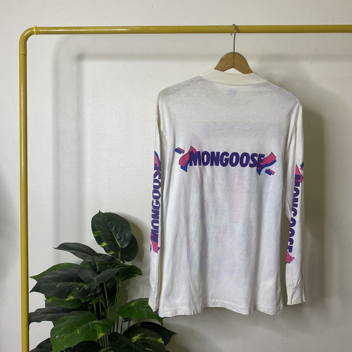 Vintage Vintage 1990s Mongoose BMX Bike Skater LS T Shirt Size US S / EU 44-46 / 1 - 4 Thumbnail
